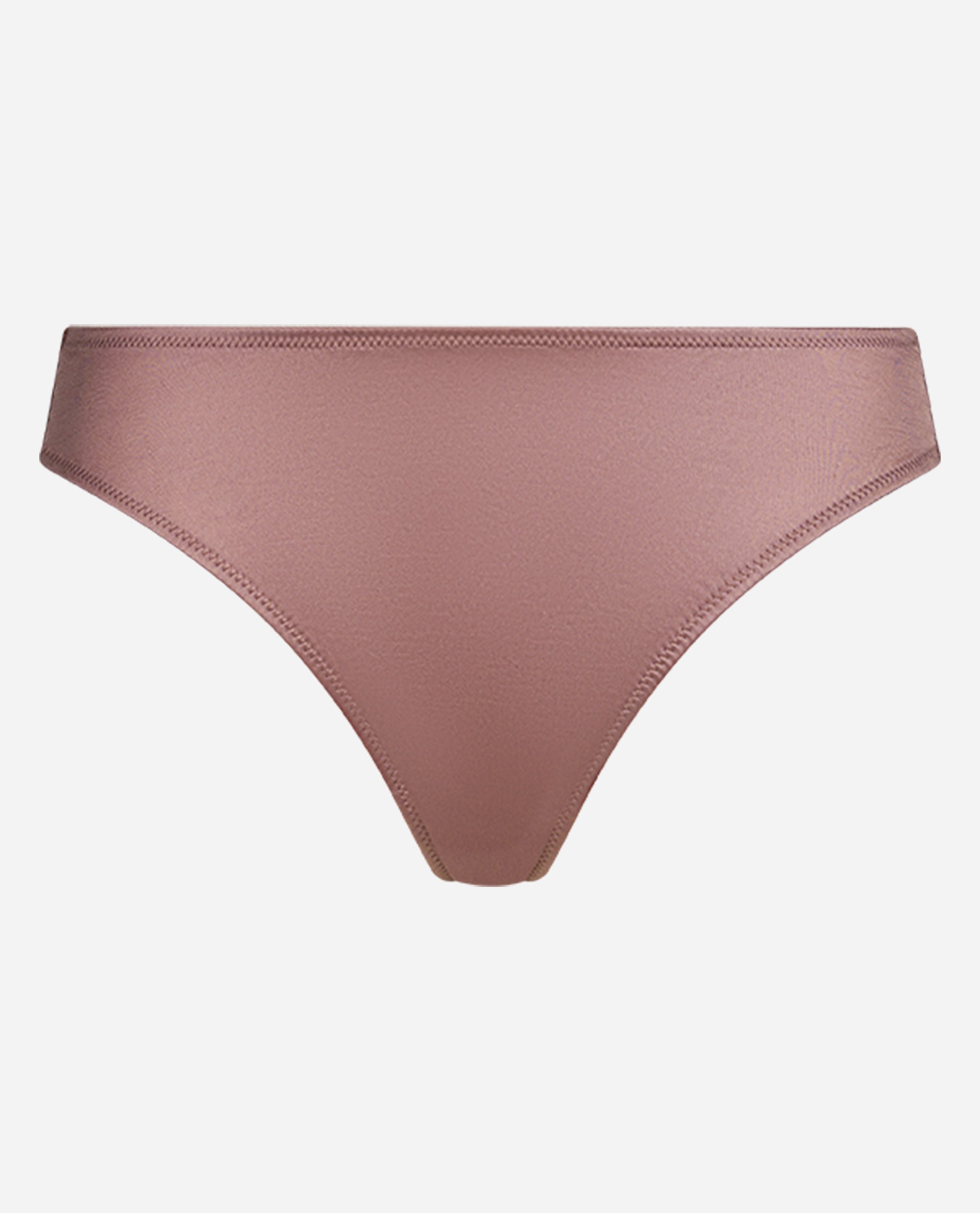 Cueca Brasileira em Cetim e Renda Floral Bege-5