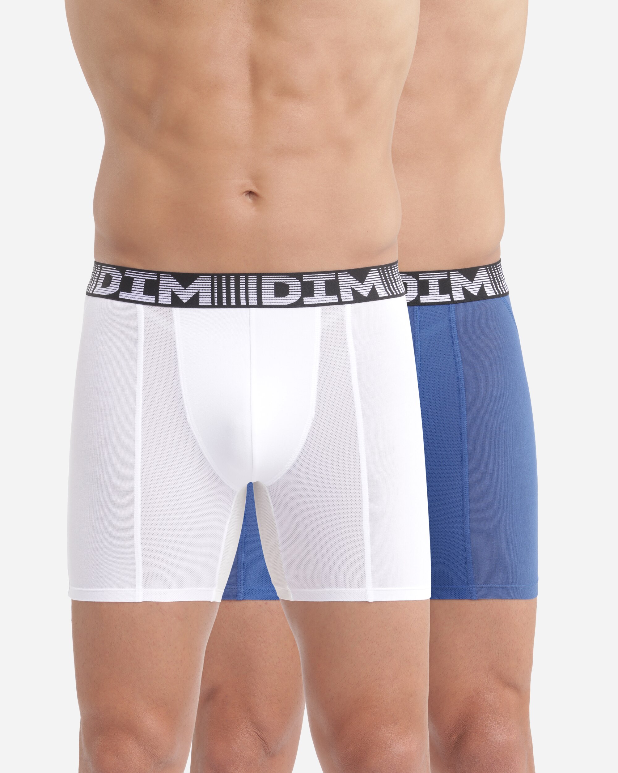 Pack de Dois Boxers Compridos Transpirável Dim 3d Flex Air Multicolor-4