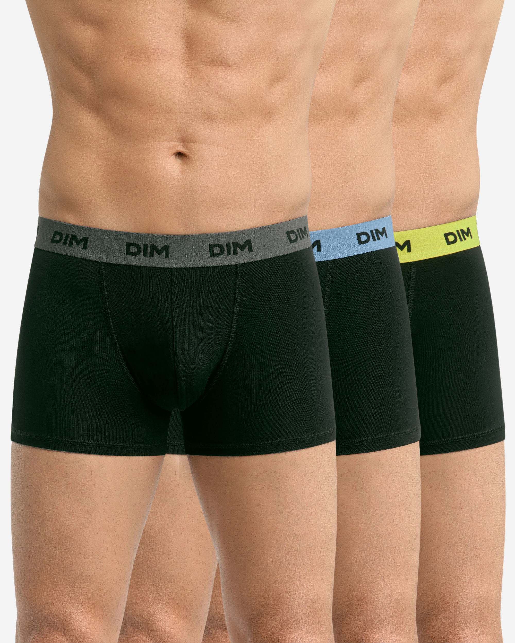 Pack de Três Boxers de Algodão Elástico com Cintura Estampada Multicolor-2