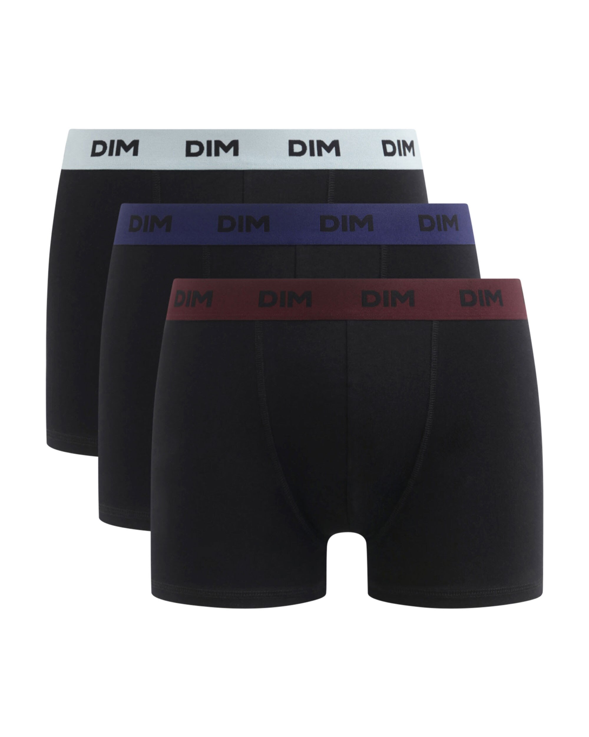 Pack de Três Boxers de Algodão Elástico com Cintura Estampada Multicolor-1
