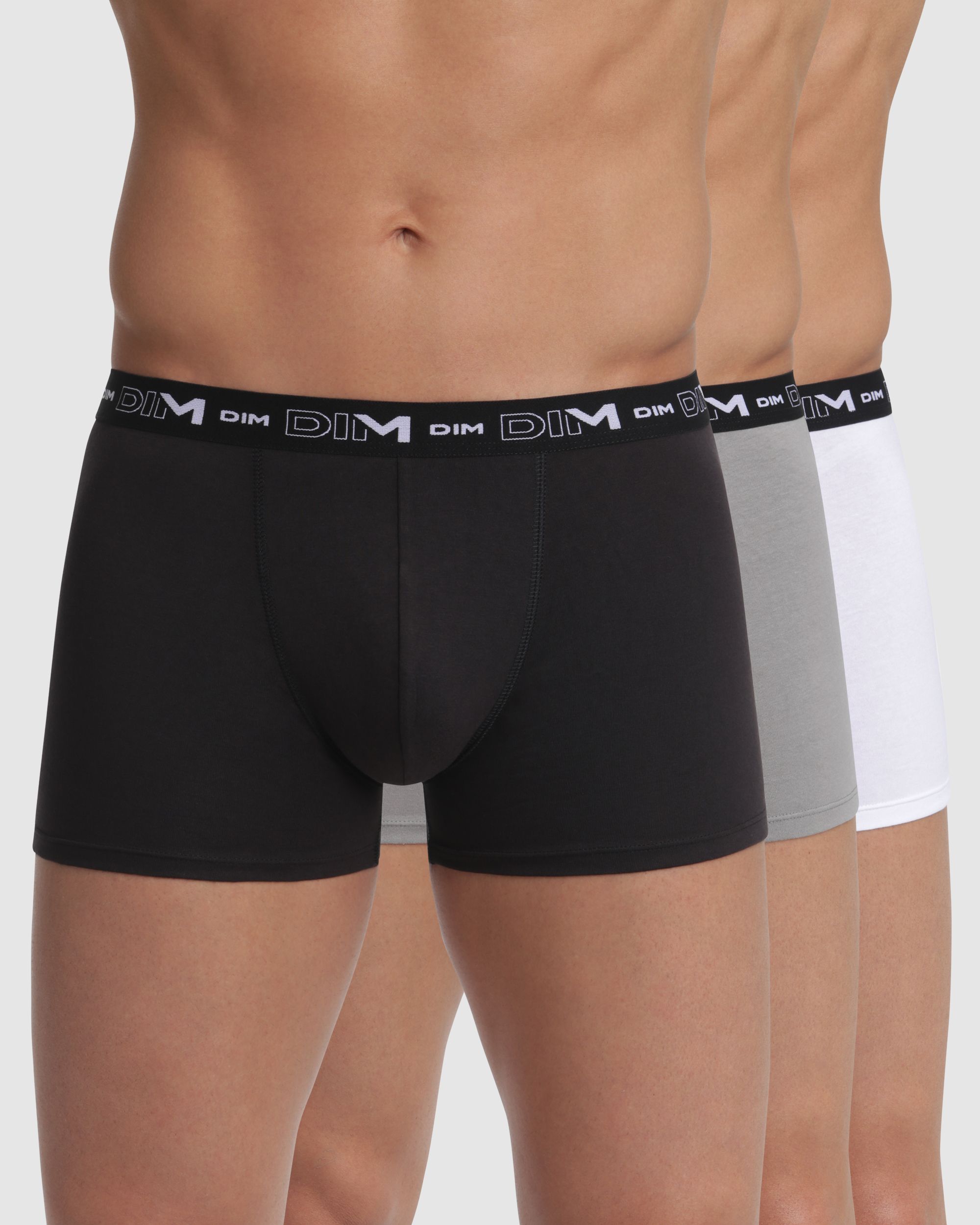 Pack de Três Boxers de Algodão Elástico Multicolor-1