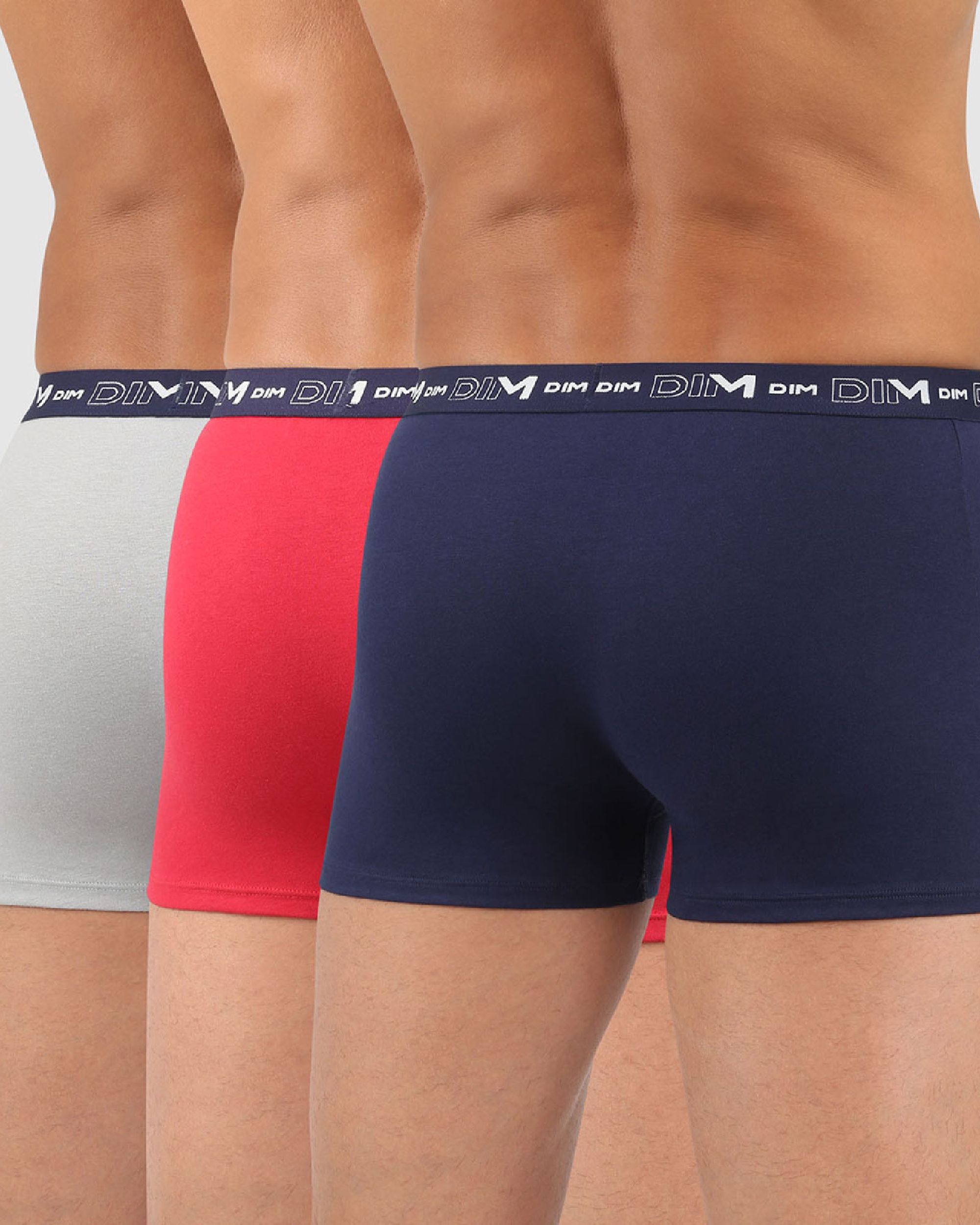 Pack de Três Boxers de Algodão Elástico Multicolor-3