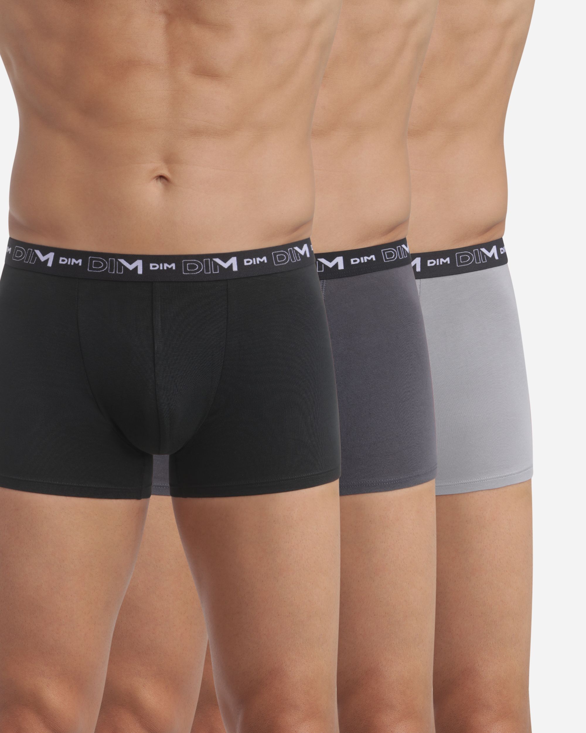 Pack de Três Boxers de Algodão Elástico Multicolor-1