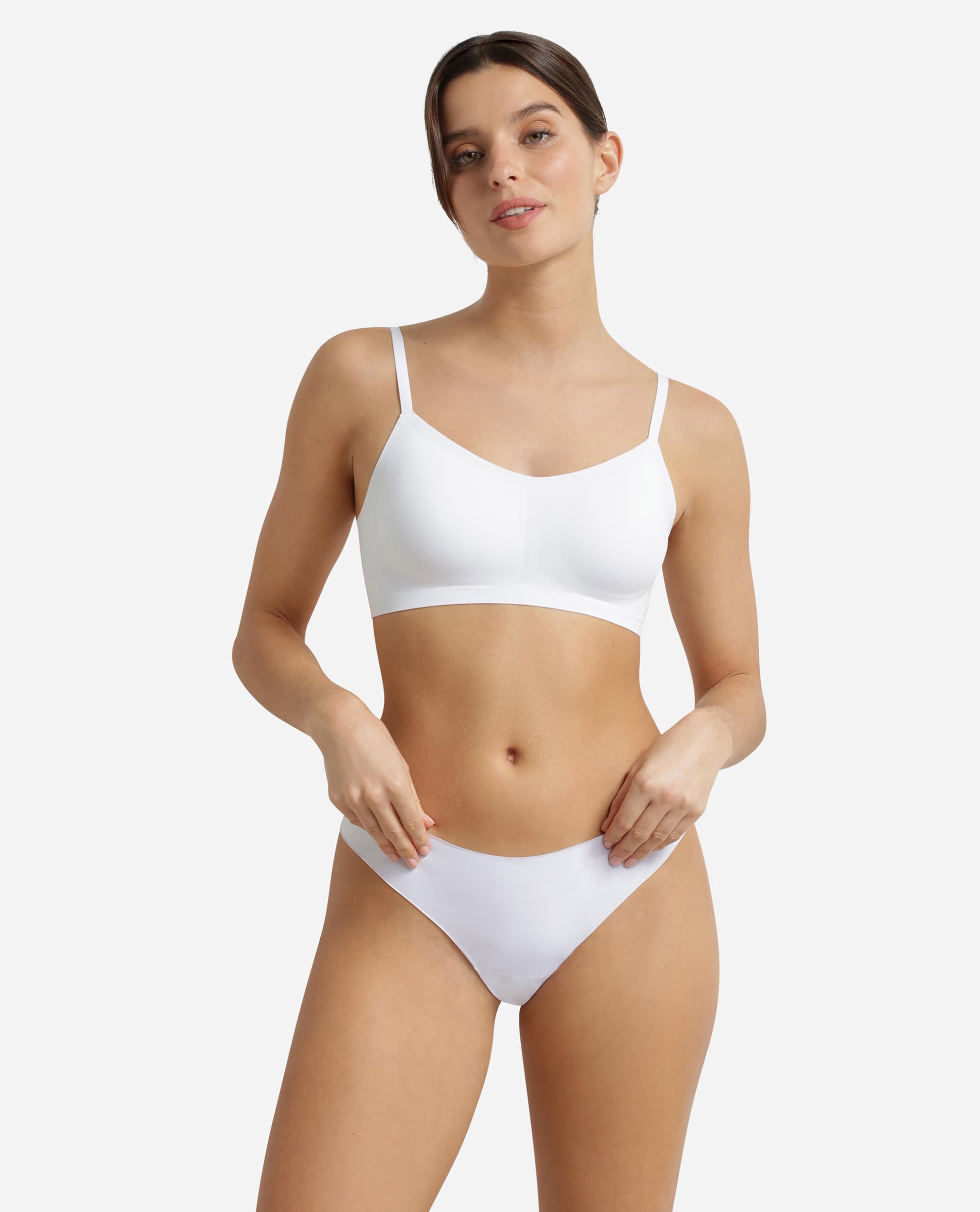 Soutien Bralette de Microfibra Branco-3
