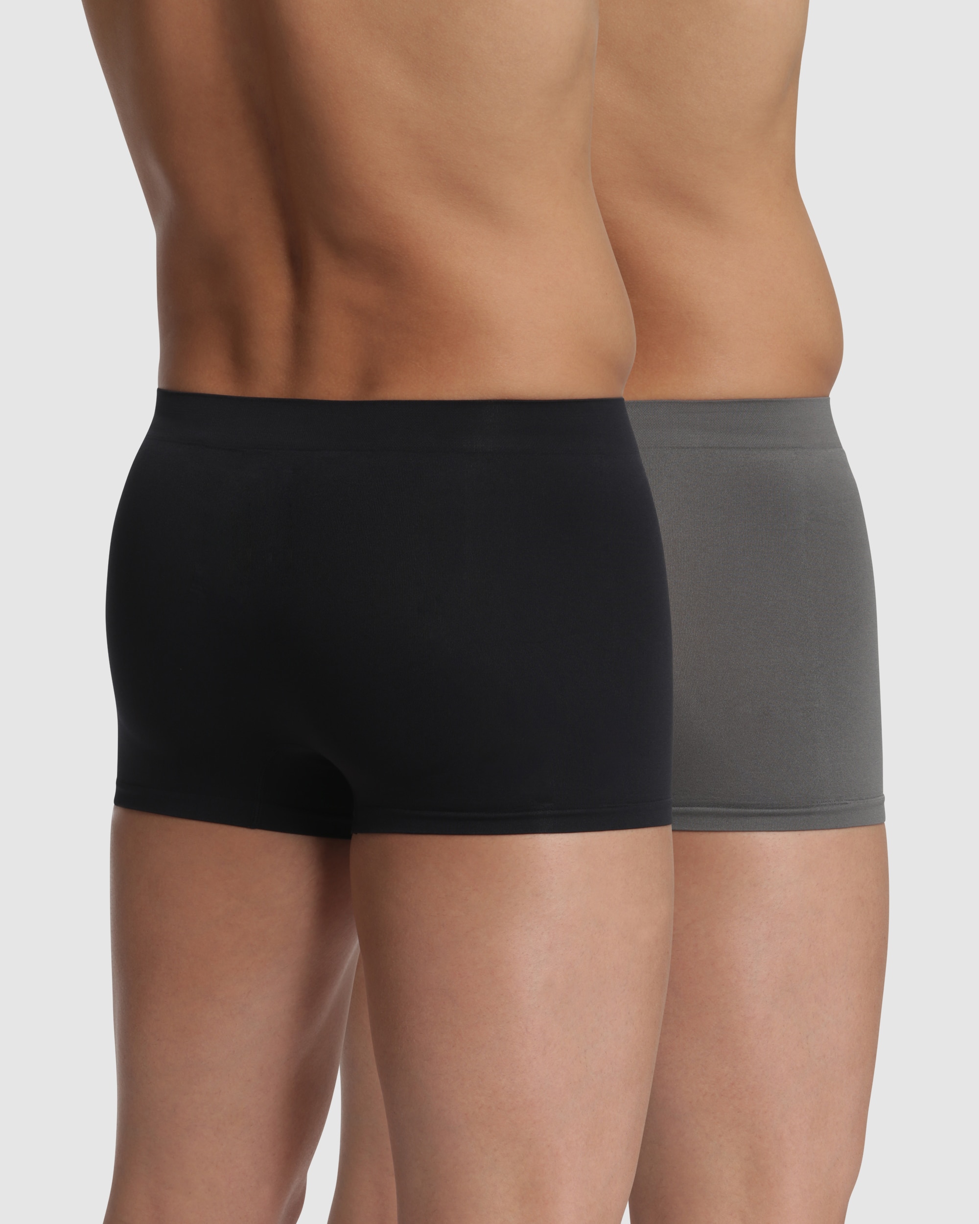 Pack de Dois Boxers de Microfibra sem Costuras Dim Seamless Micro Cinzento-2