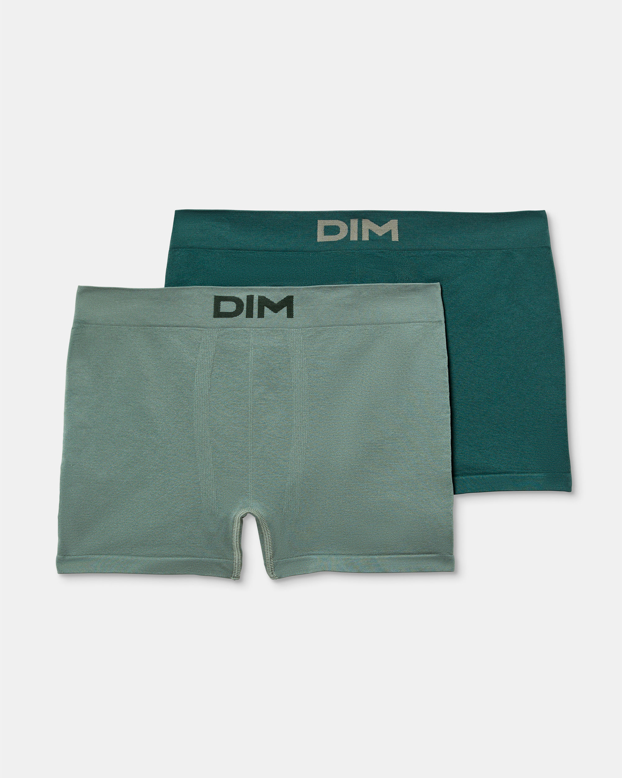 Pack de Dois Boxers de Microfibra sem Costuras Dim Seamless Micro Verde-1