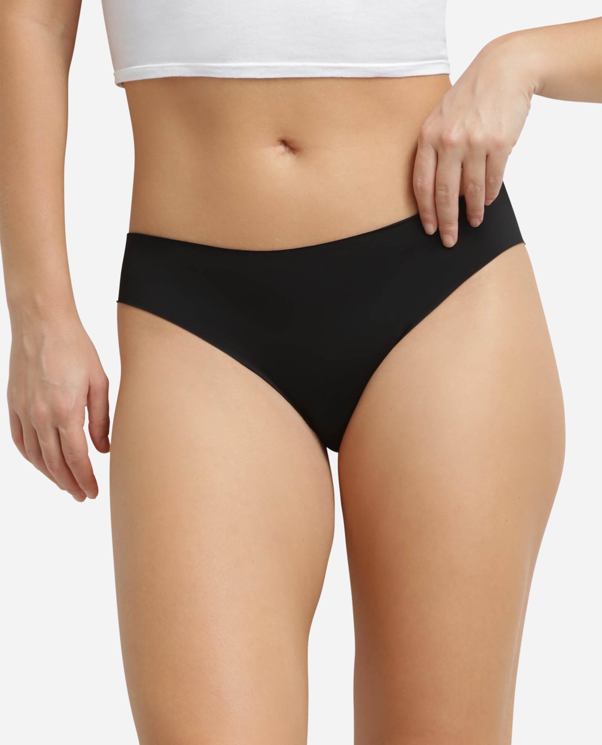 Cueca Clássica de Microfibra Preto-1