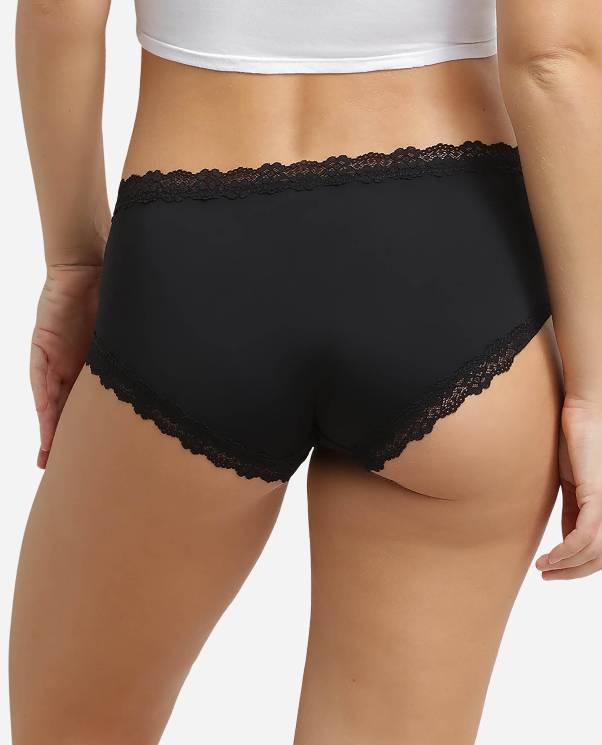 Cueca Culotte com Renda Preto-2