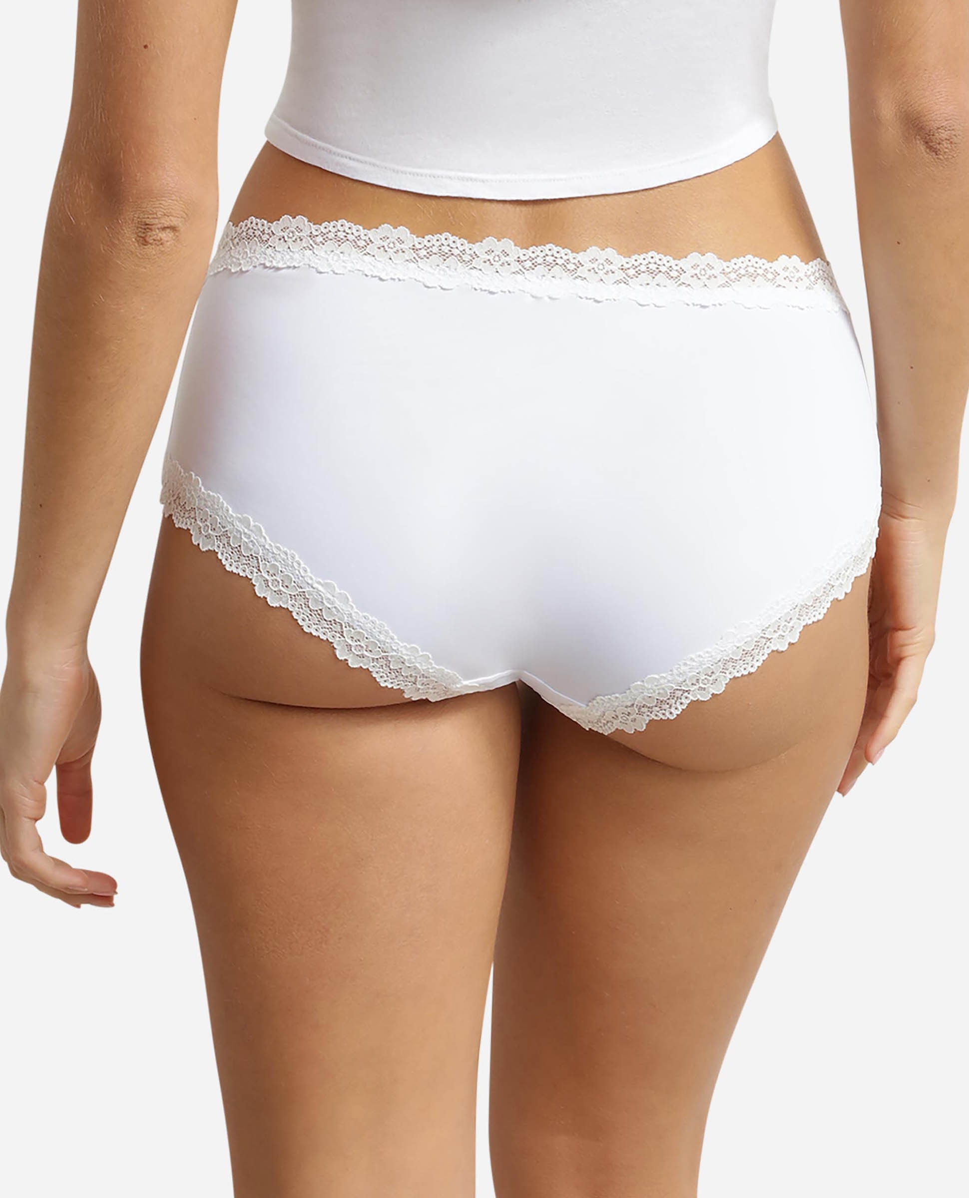 Cueca Culotte com Renda Branco-2