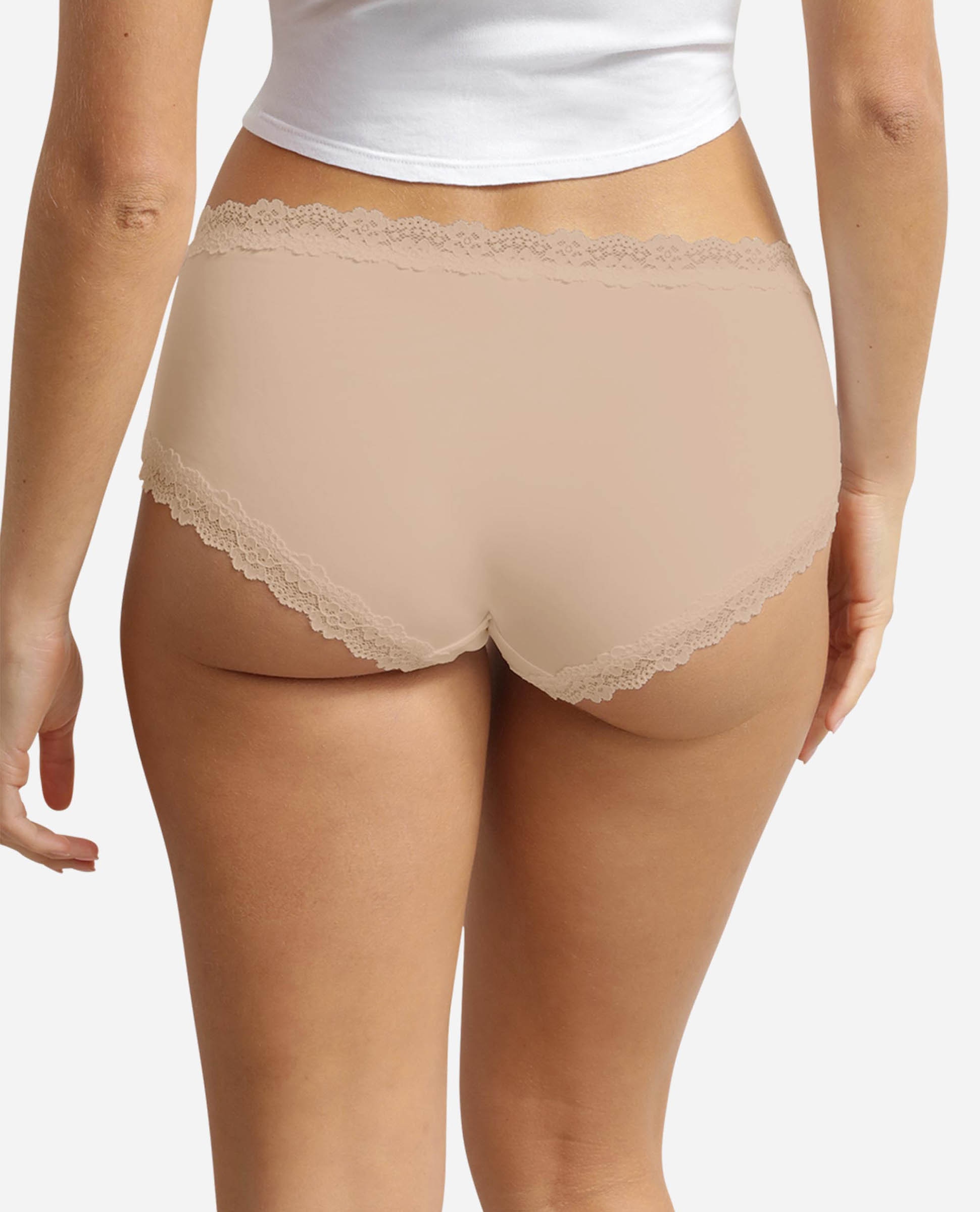 Cueca Culotte com Renda Natural-2