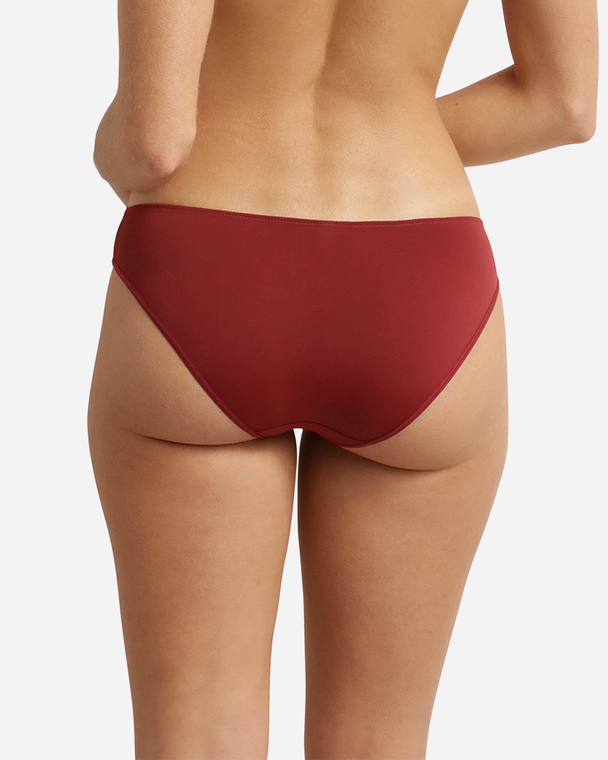 Cueca de Microfibra com Renda Bordeaux-2