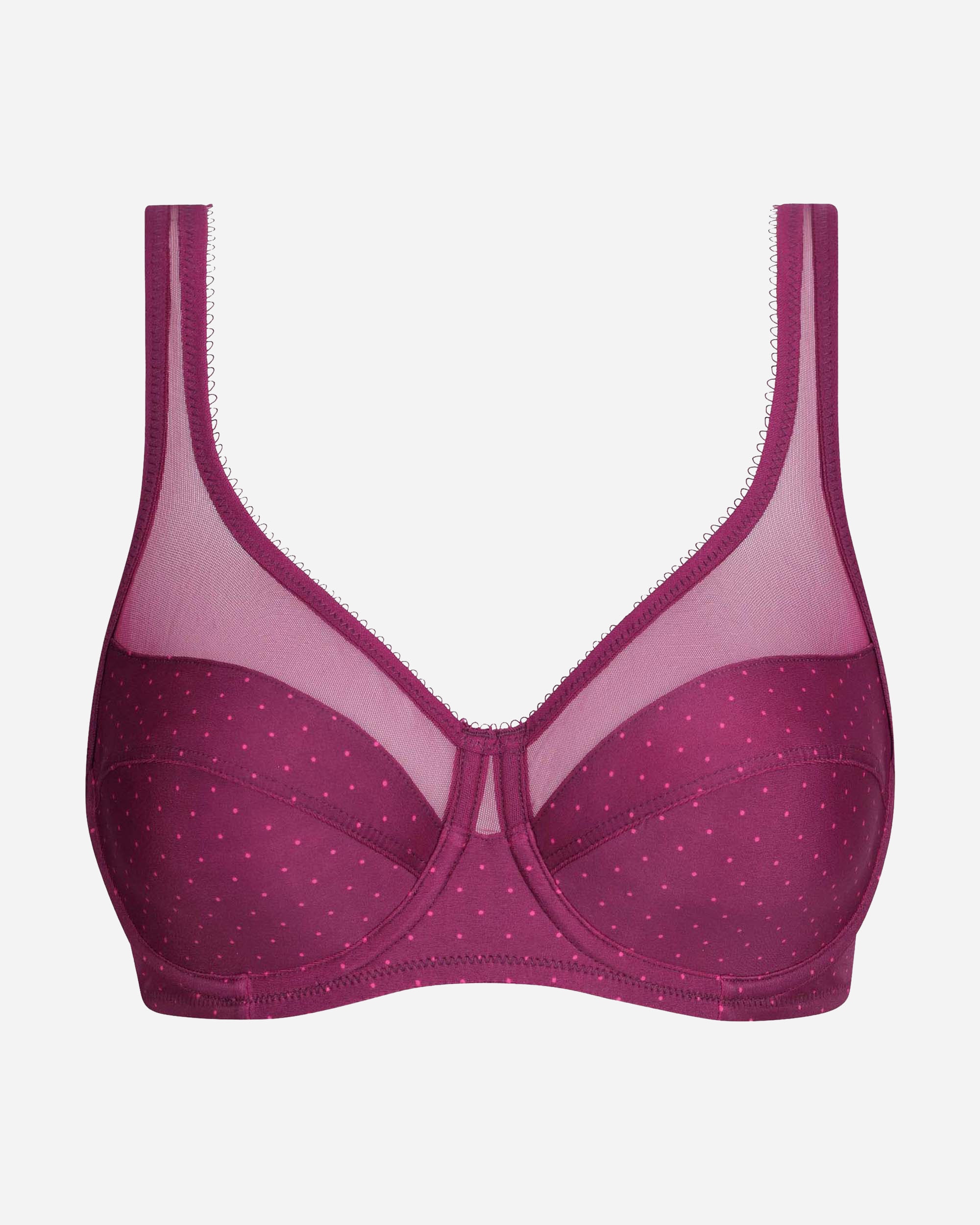 Soutien com Aro de Grande Capacidade Generous com Tule Roxo-5