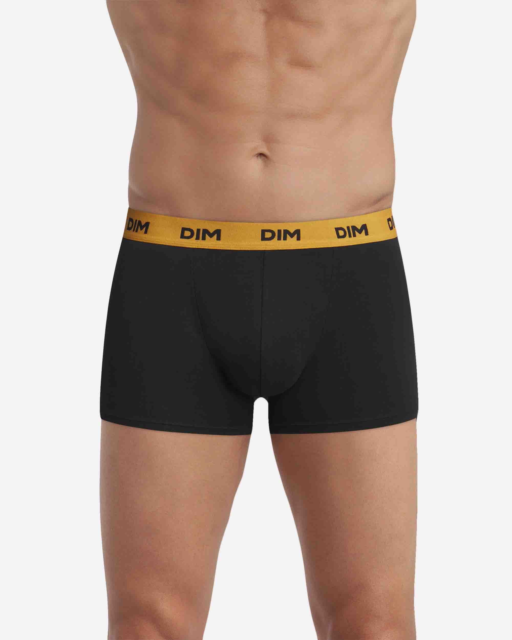 Pack de Três Boxers de Algodão com Cintura em Cores Dim Mix & Colors Multicolor-3