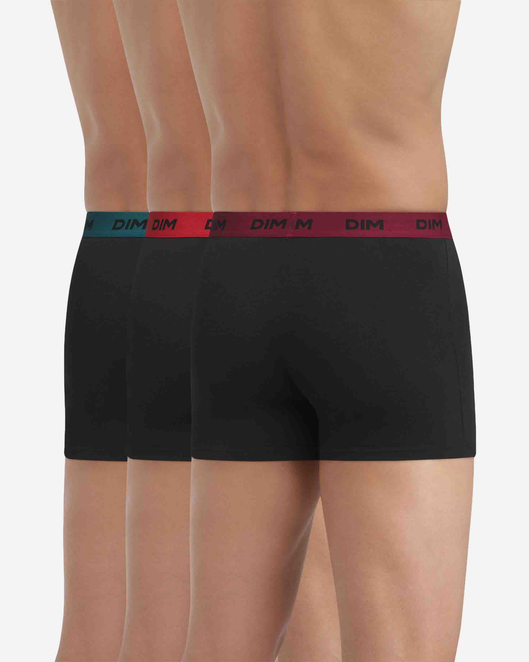 Pack de Três Boxers de Algodão com Cintura em Cores Dim Mix & Colors Multicolor-2