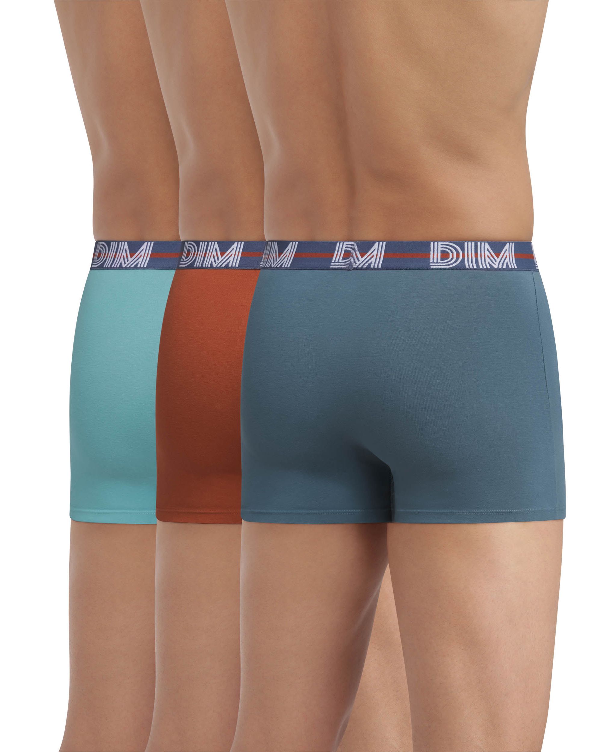 Pack de Três Boxers de Algodão Elástico em Cores Chamativas Dim Mix & Powerful Multicolor-2