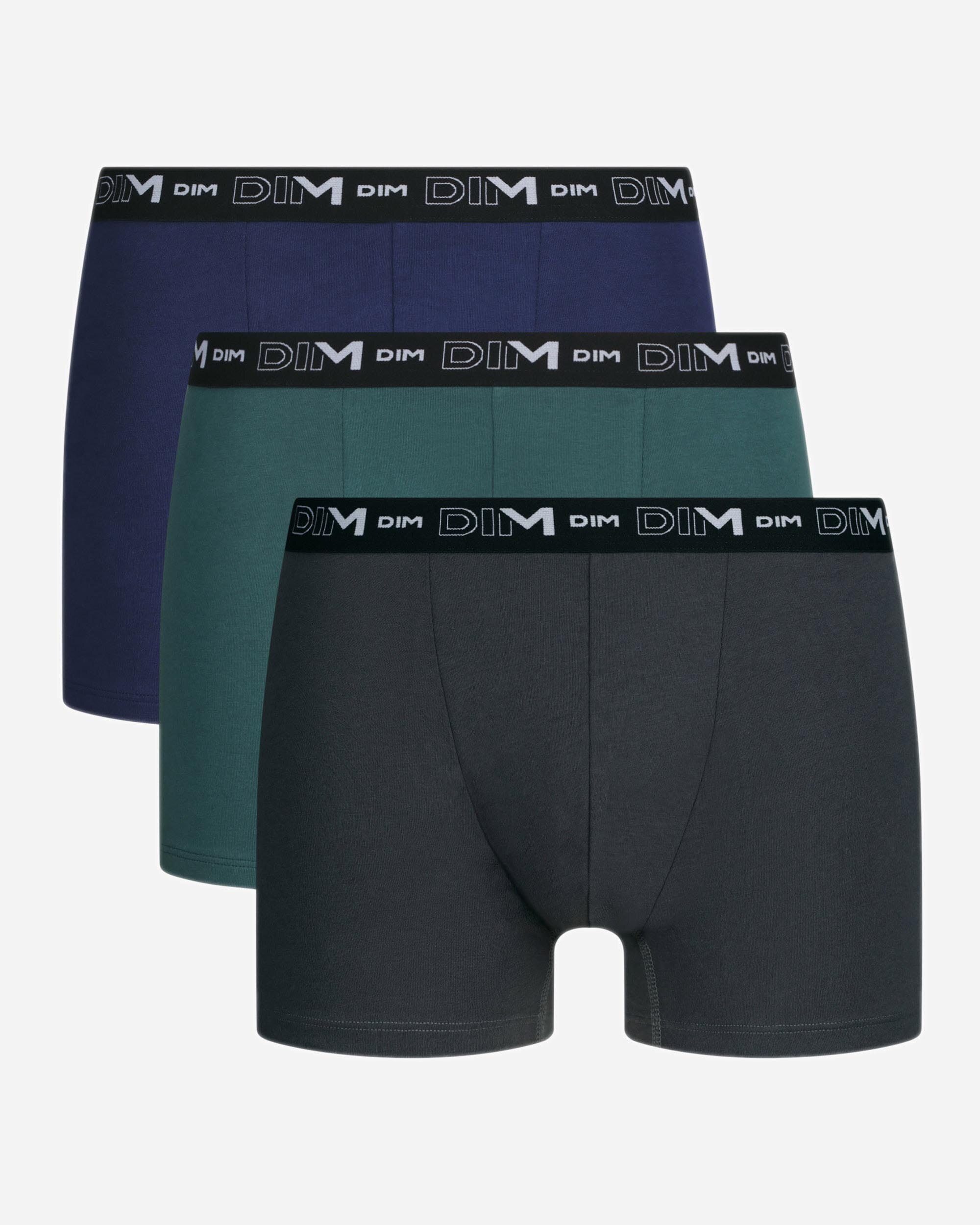 Pack de Três Boxers Algodão Elástico Básico e Confortável Dim Coton Stretch Multicolor-4