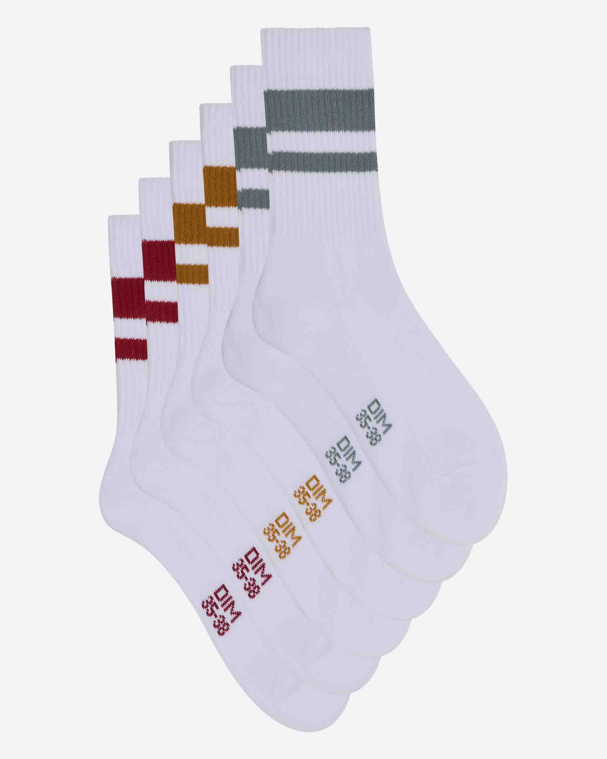 Pack de 3 Pares de Meias Desportivas Branco-3