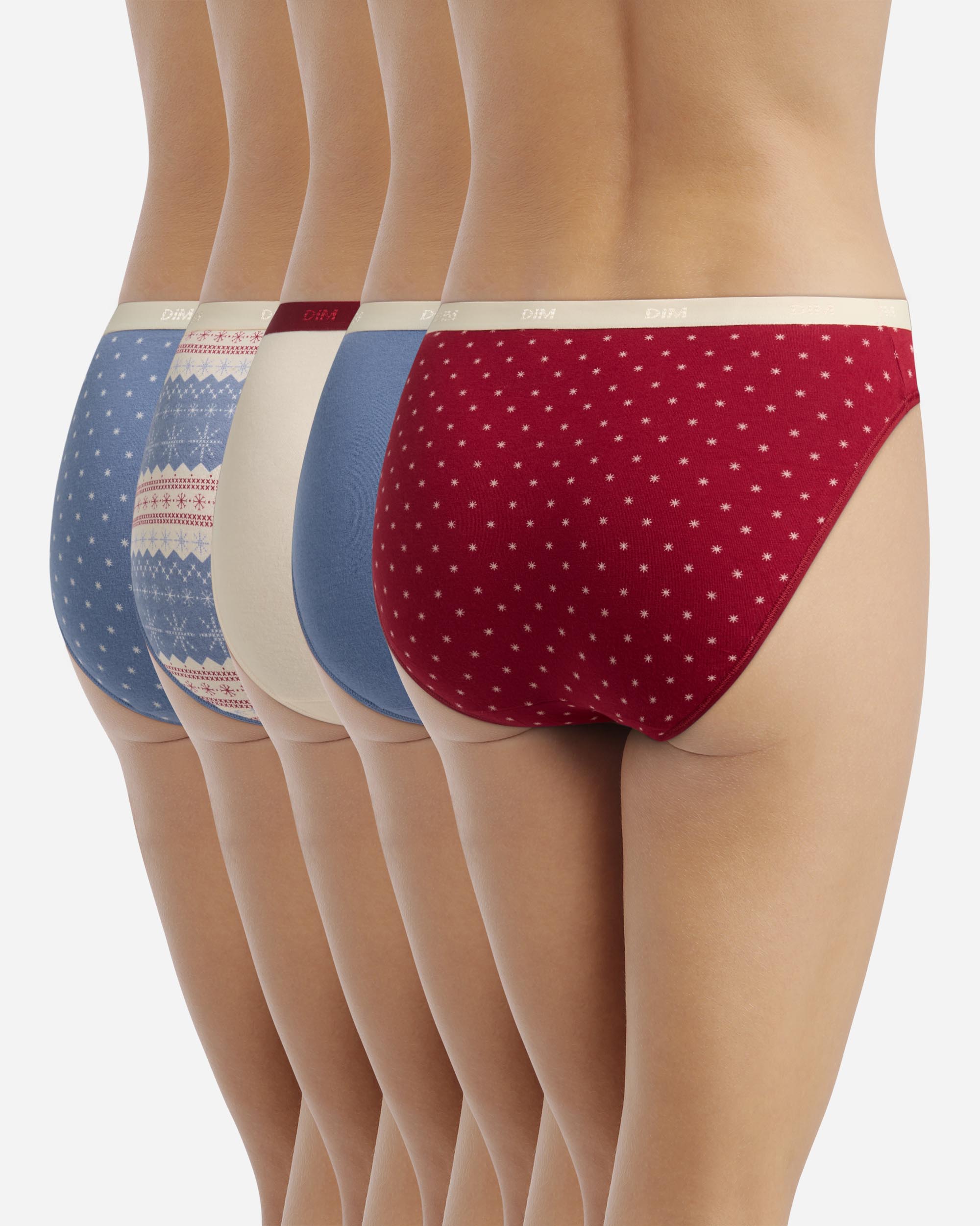 Pack de 5 Cuecas de Algodão Elástico Estampadas Multicolor-2