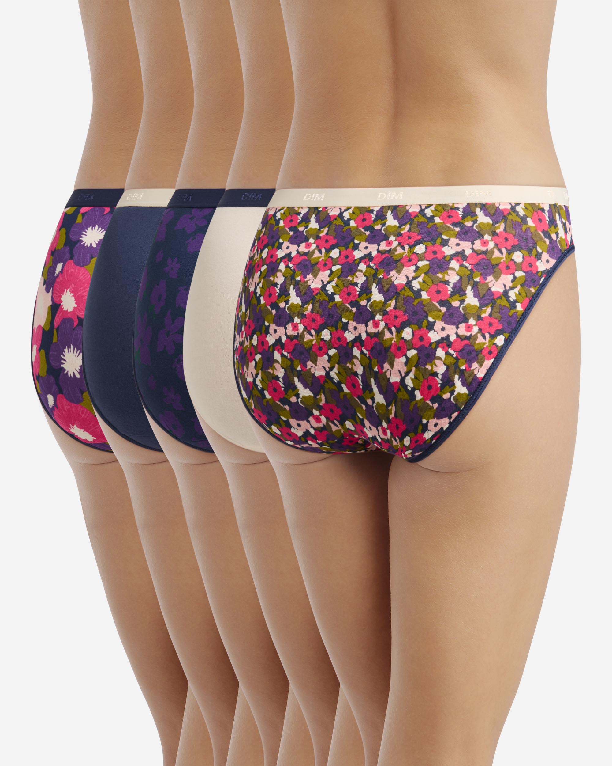 Pack de 5 Cuecas de Algodão Elástico Estampadas Multicolor-2