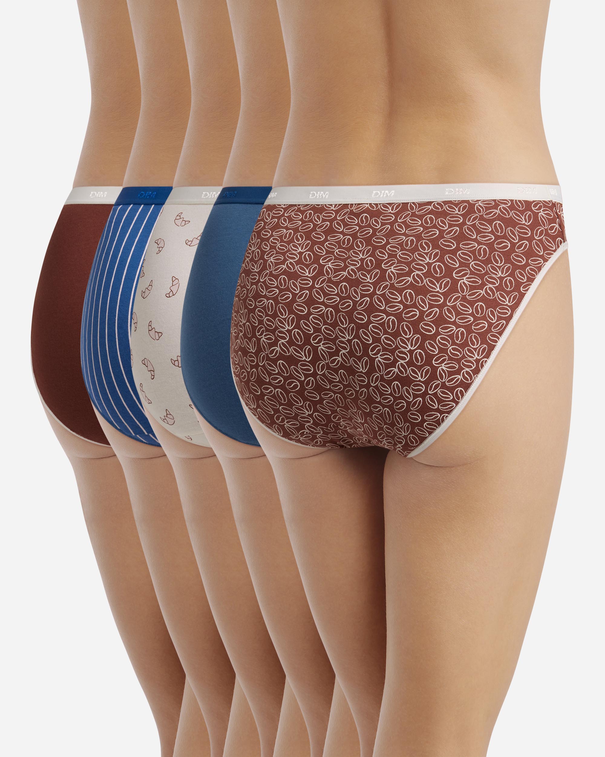 Pack de 5 Cuecas de Algodão Elástico Estampadas Multicolor-2