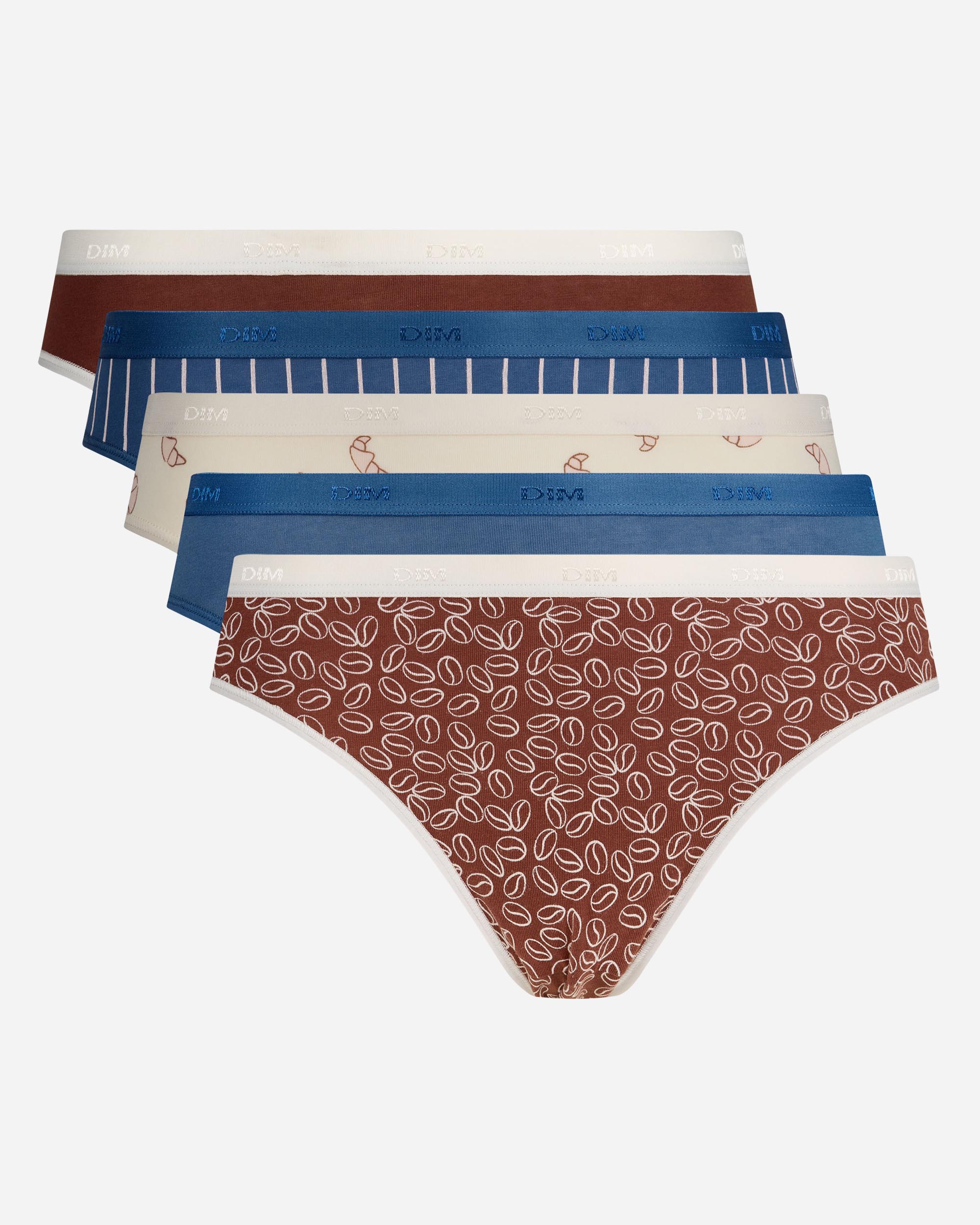 Pack de 5 Cuecas de Algodão Elástico Estampadas Multicolor-4