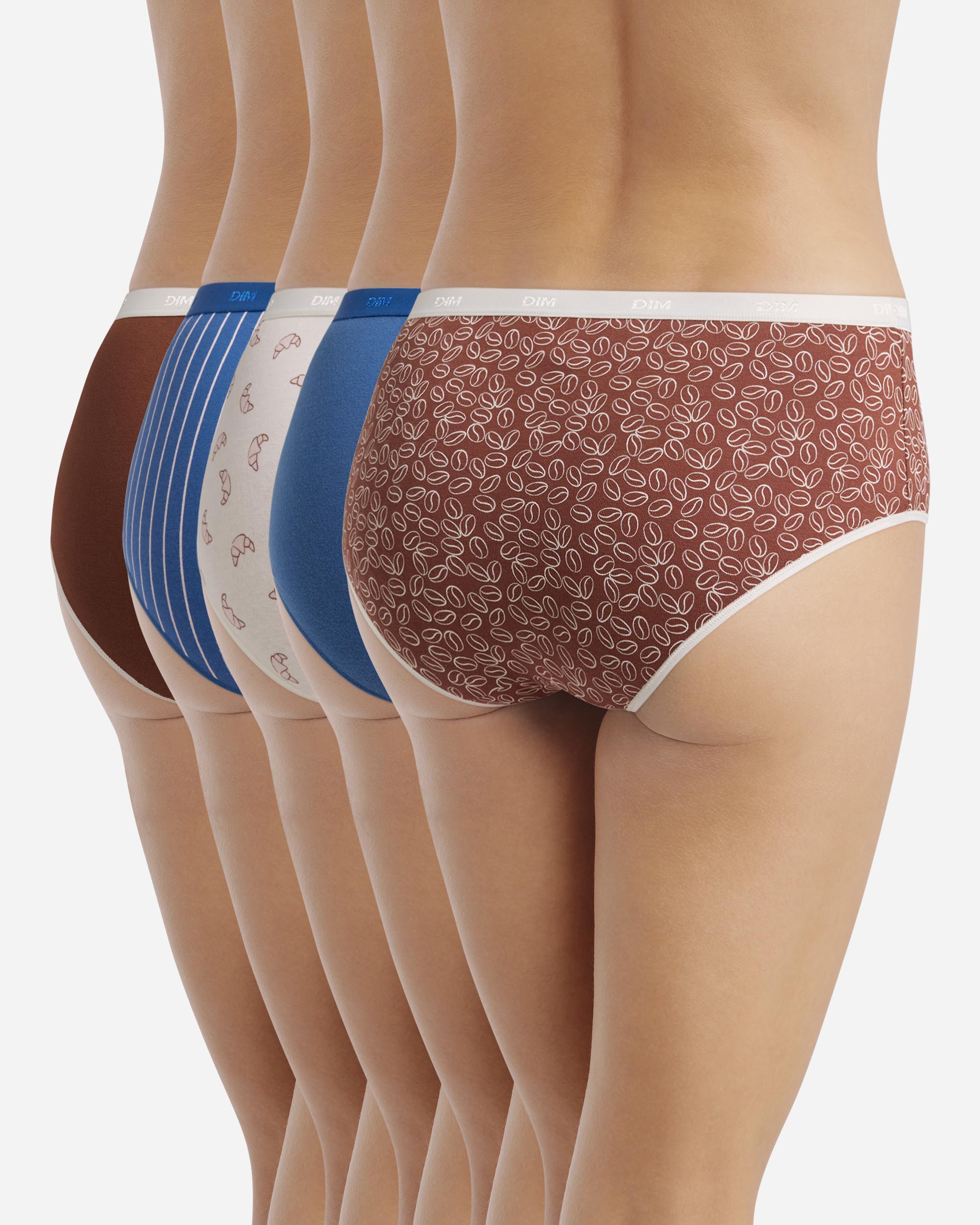 Pack de 5 Cuecas de Algodão Elástico Estampadas Multicolor-2