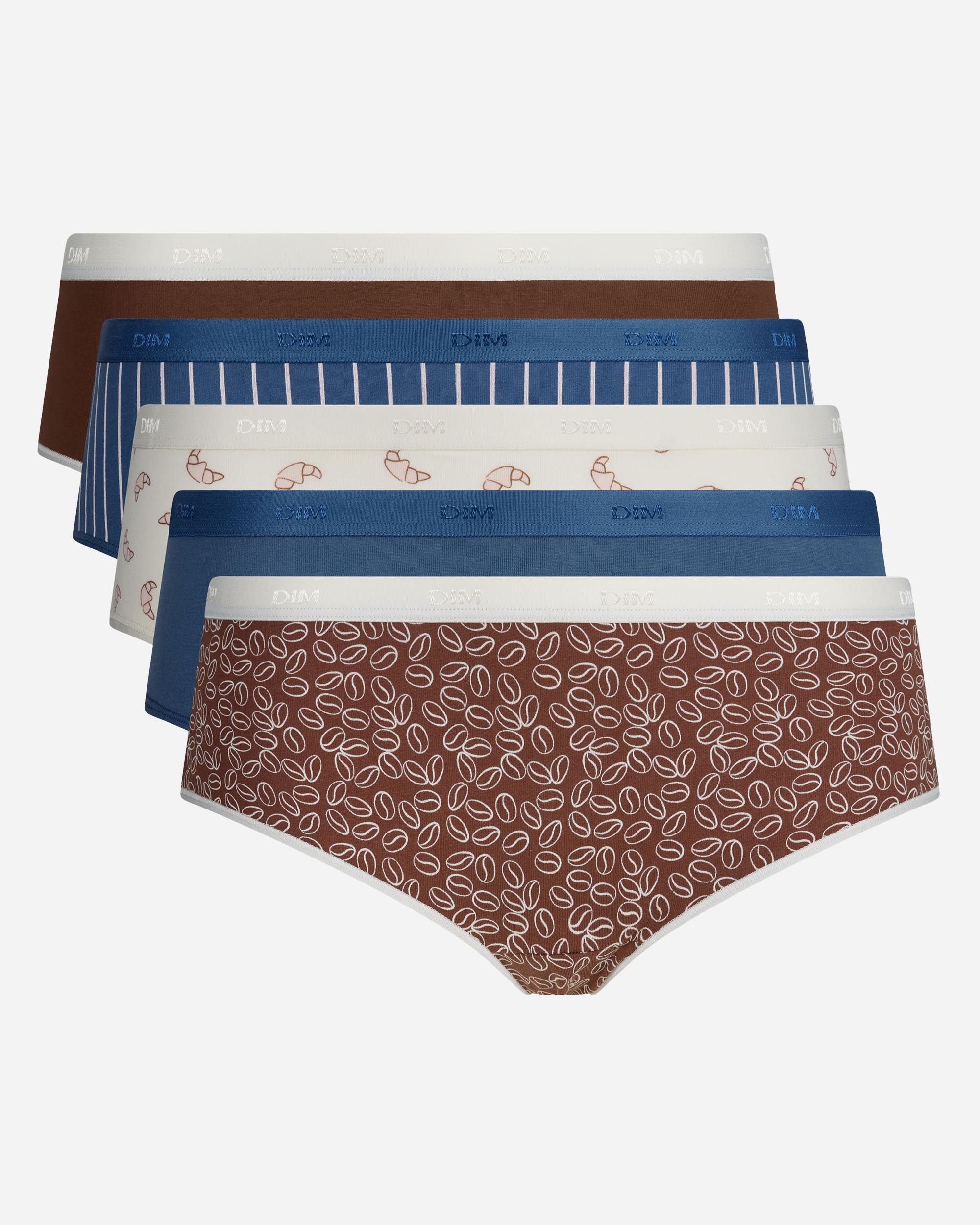 Pack de 5 Cuecas de Algodão Elástico Estampadas Multicolor-4