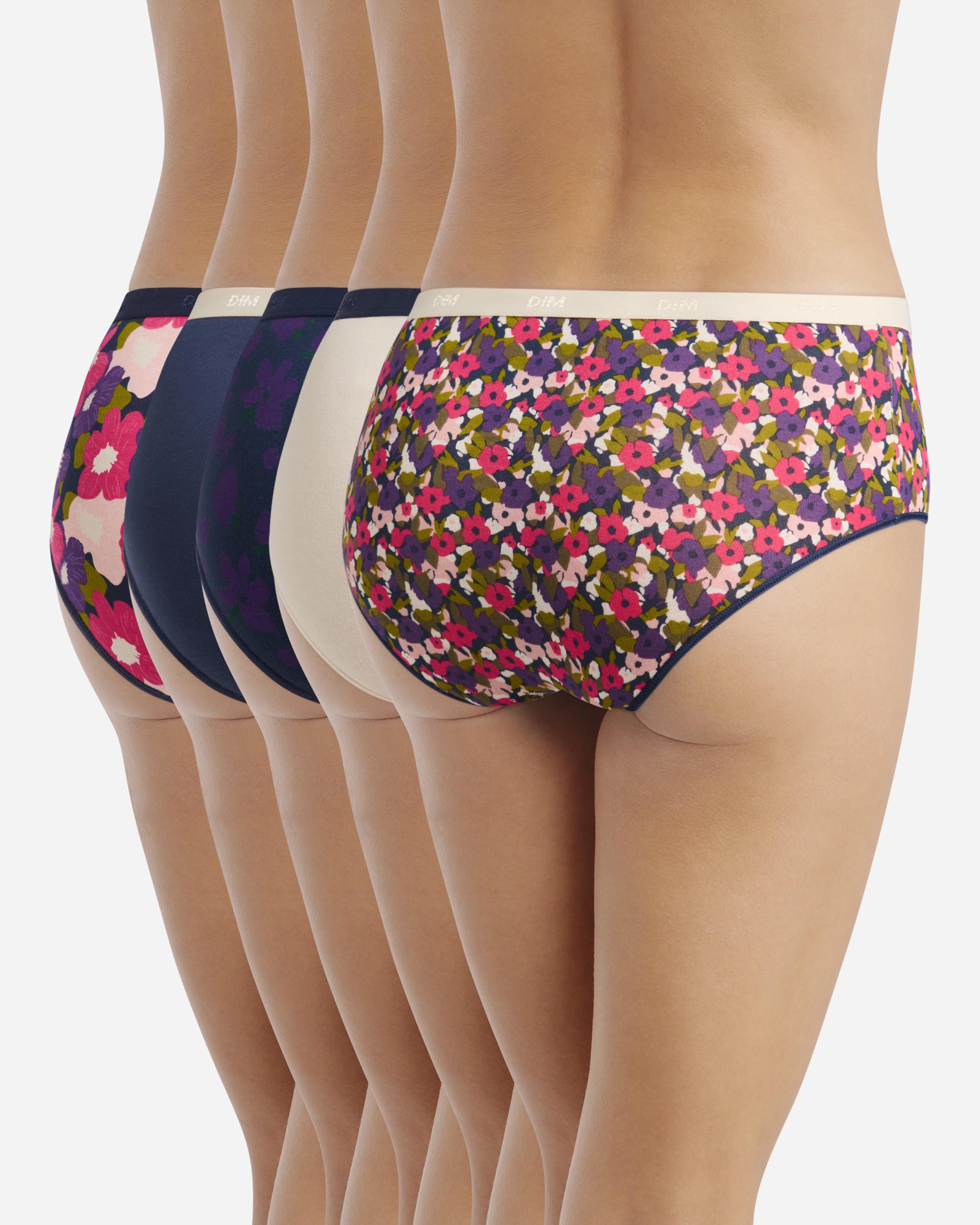 Pack de 5 Cuecas de Algodão Elástico Estampadas Multicolor-2