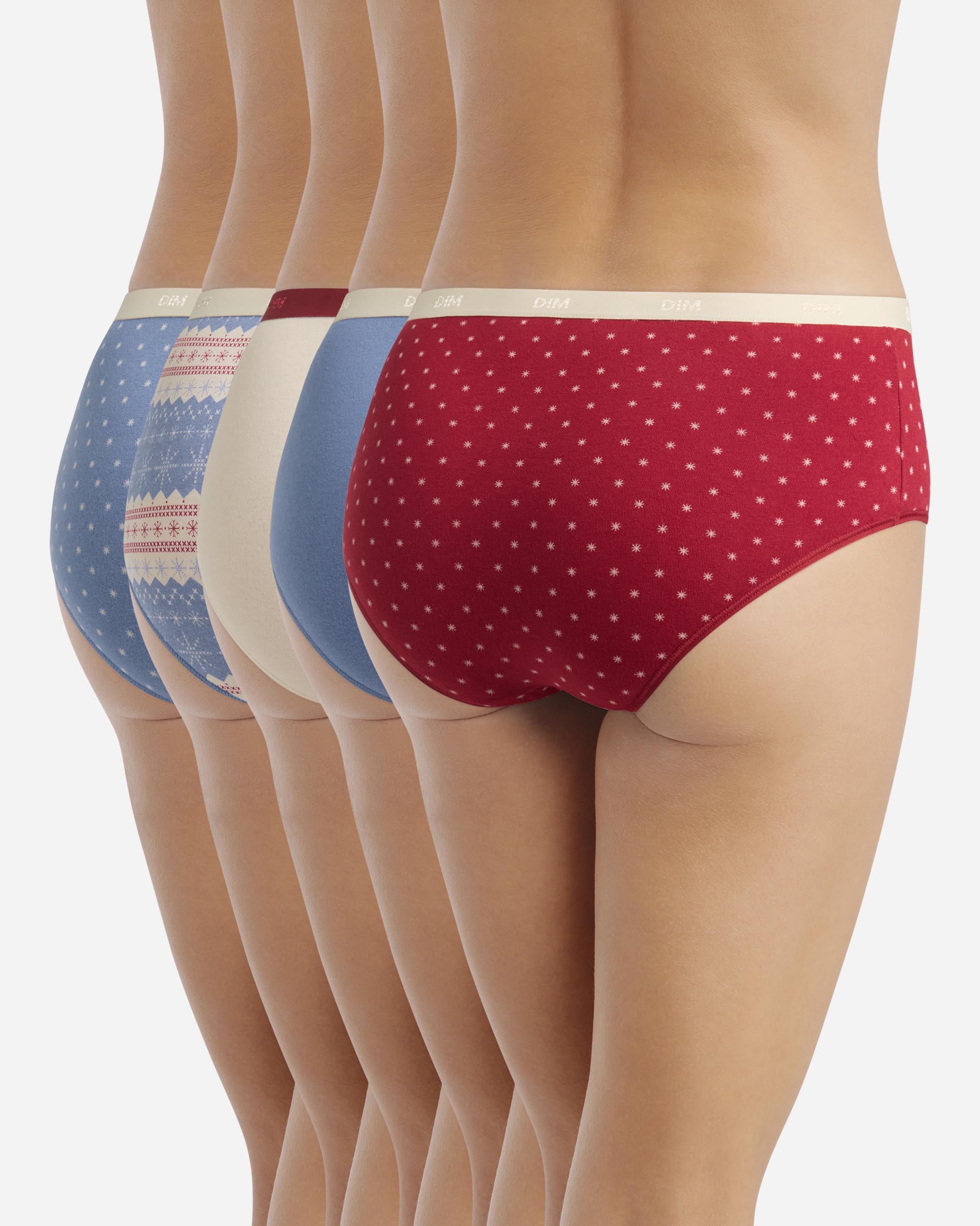 Pack de 5 Cuecas de Algodão Elástico Estampadas Multicolor-2