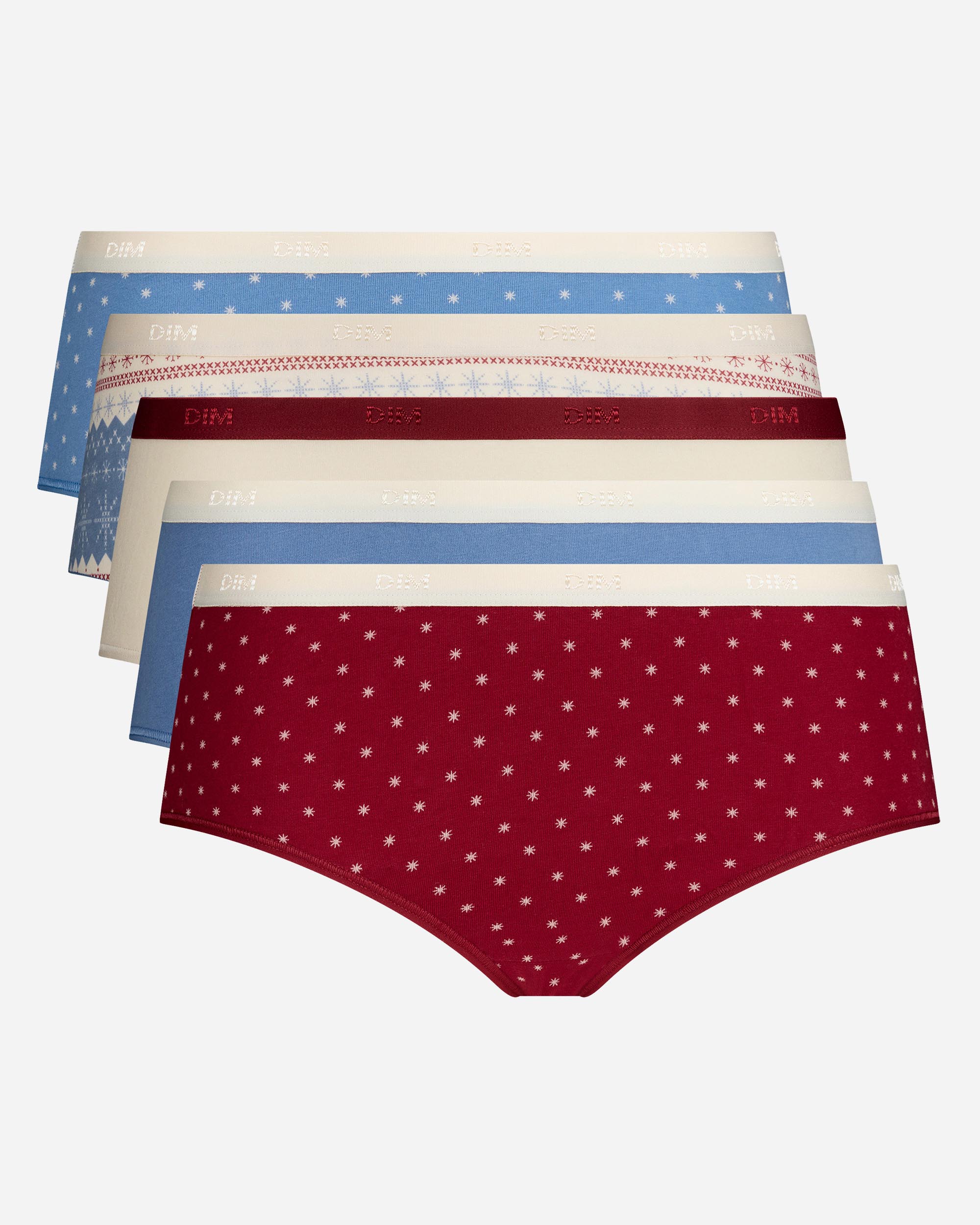 Pack de 5 Cuecas de Algodão Elástico Estampadas Multicolor-4
