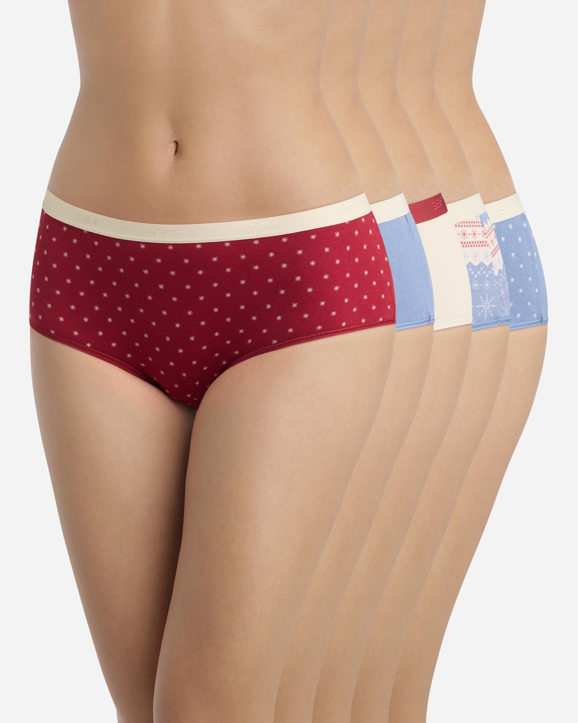 Imagem 0 de Pack de 5 Cuecas de Algodão Elástico Estampadas