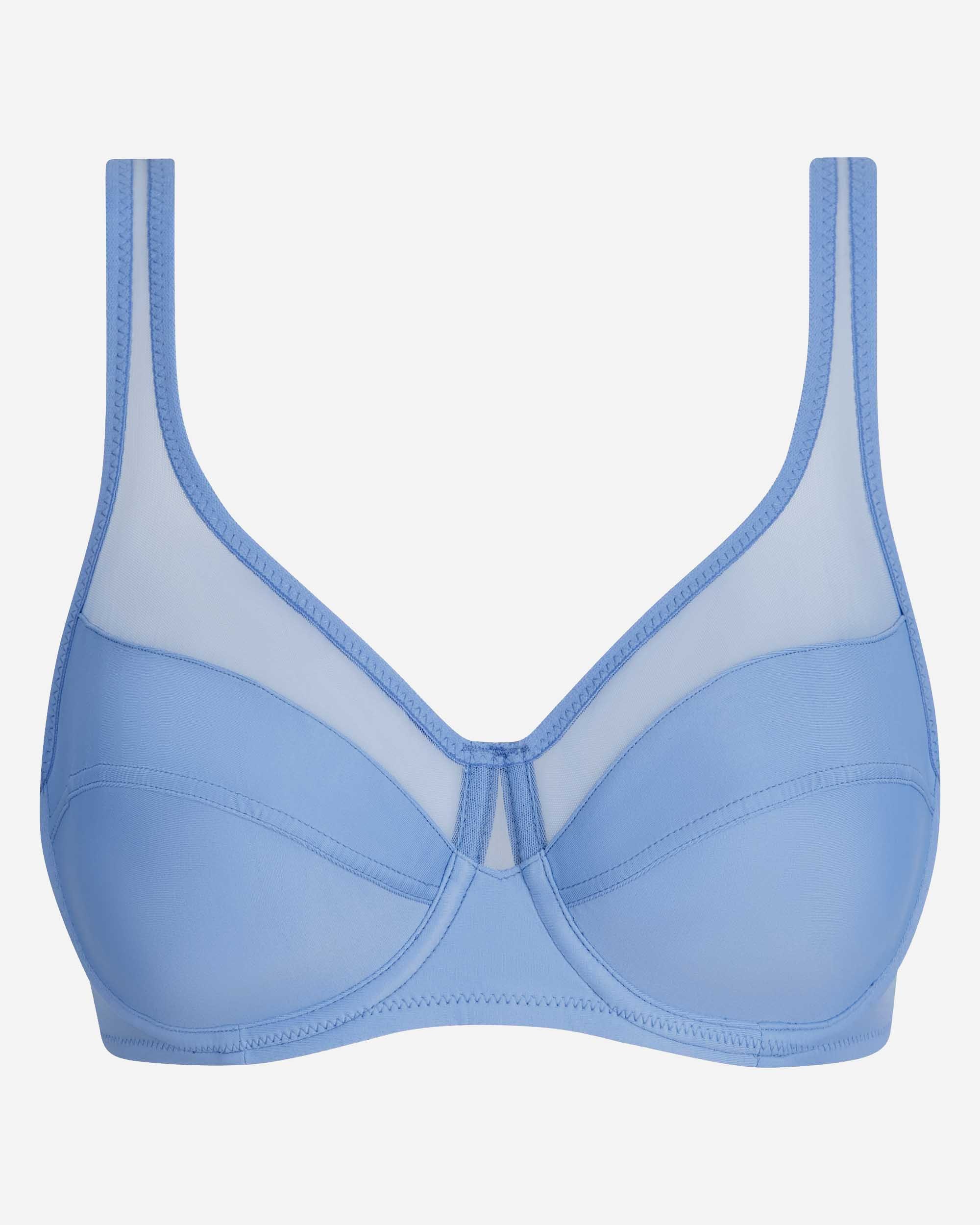Soutien com Aro de Grande Capacidade Generous com Tule Azul-5