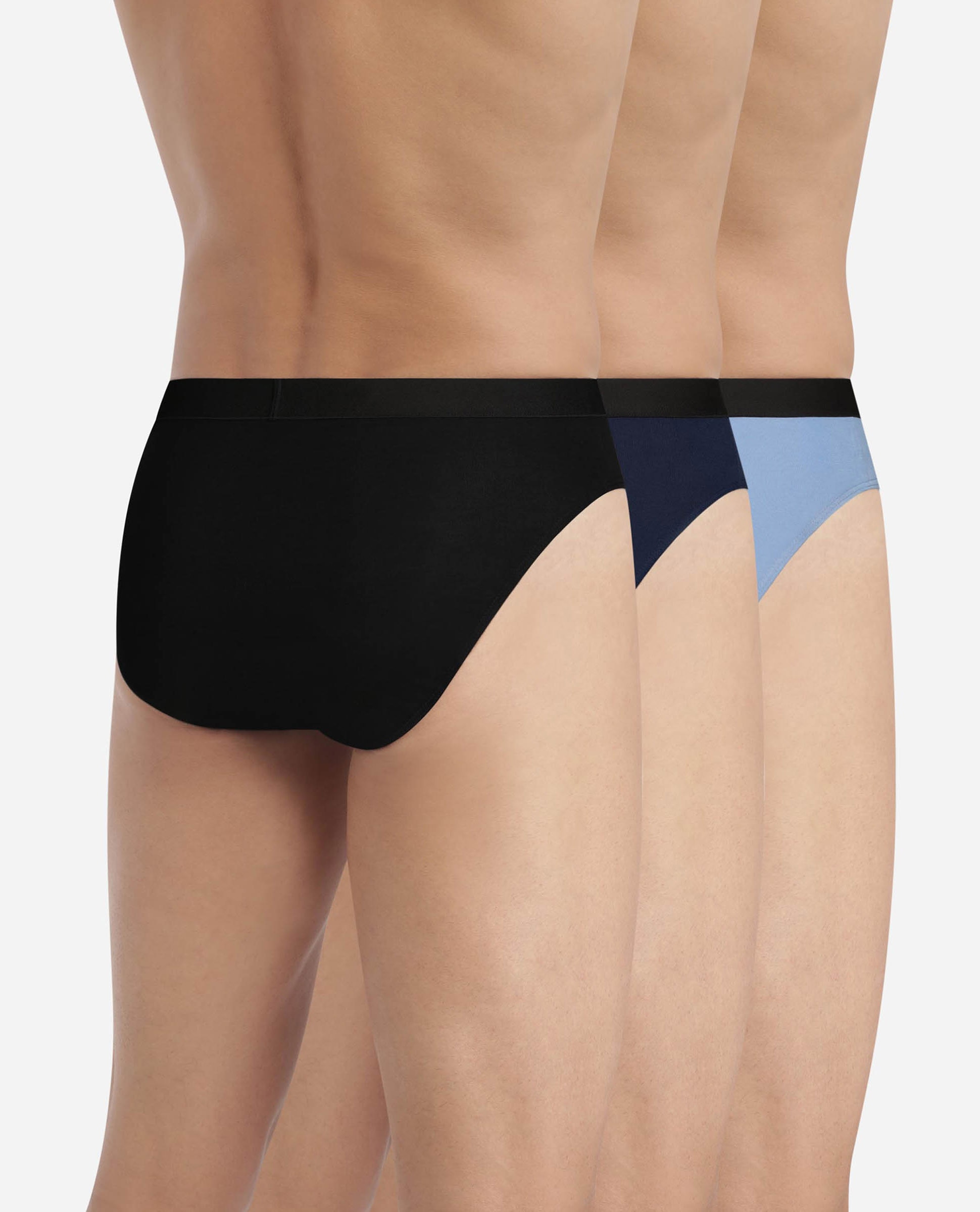 Pack de Três Slips Fibra de Bambu Ultra Suave Dim Pur Confort Multicolor-2