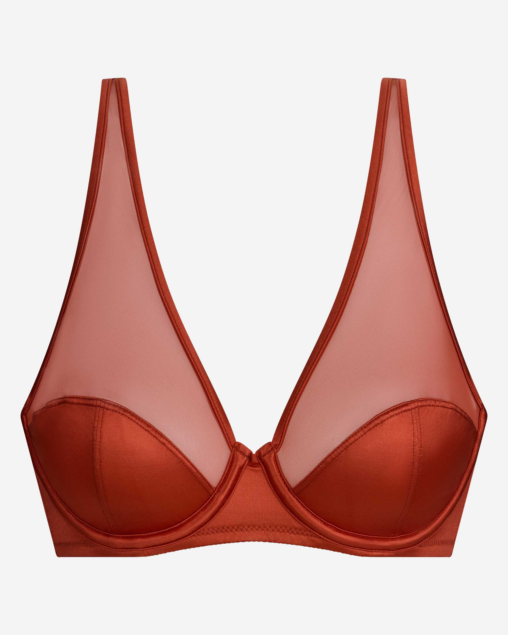 Soutien com Aros em Tecido Micro Acetinado Dim X Inès de La Fressange Canela-5