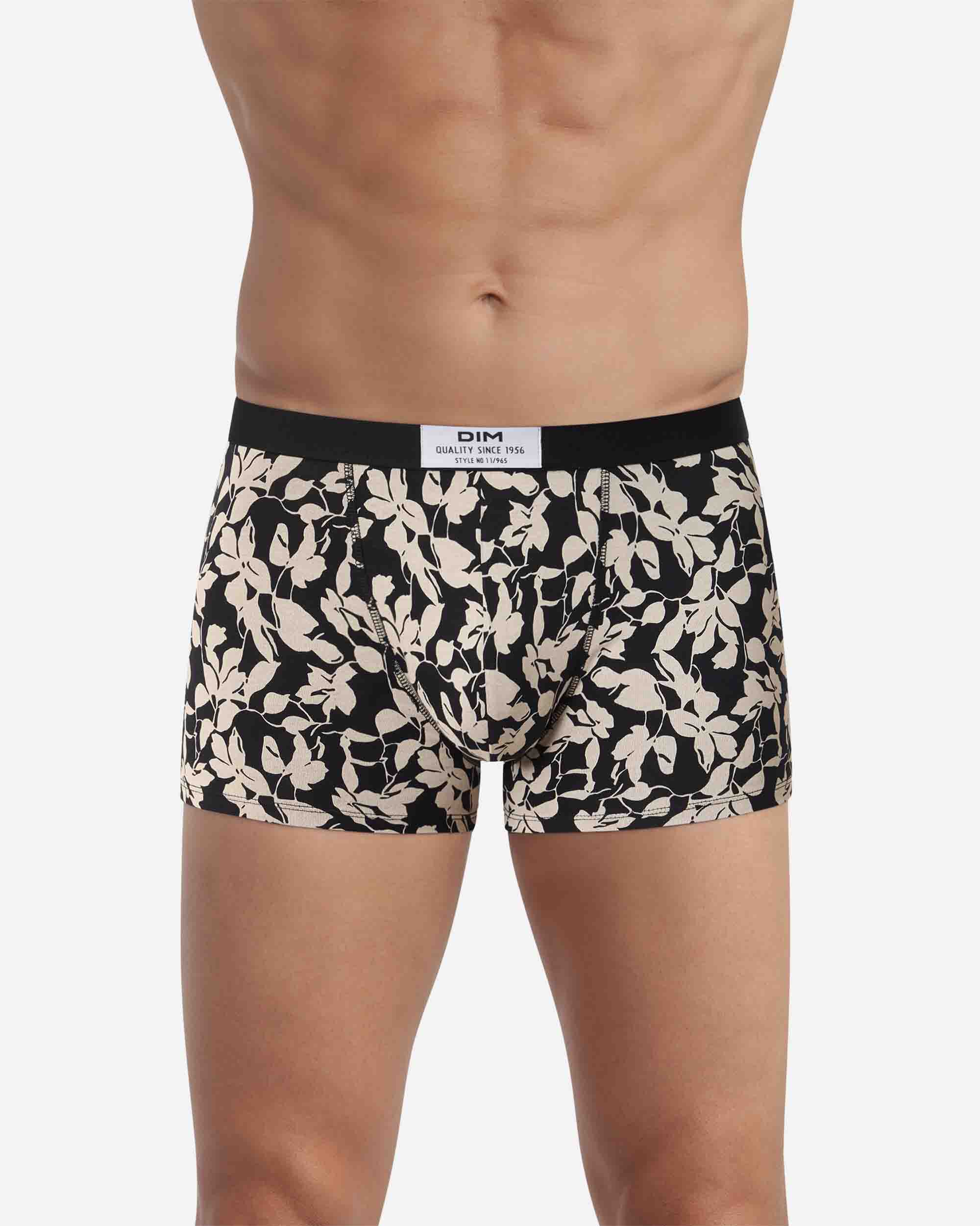 Pack de Três Boxers Algodão Elástico Estampado Dim Vibes Multicolor-3