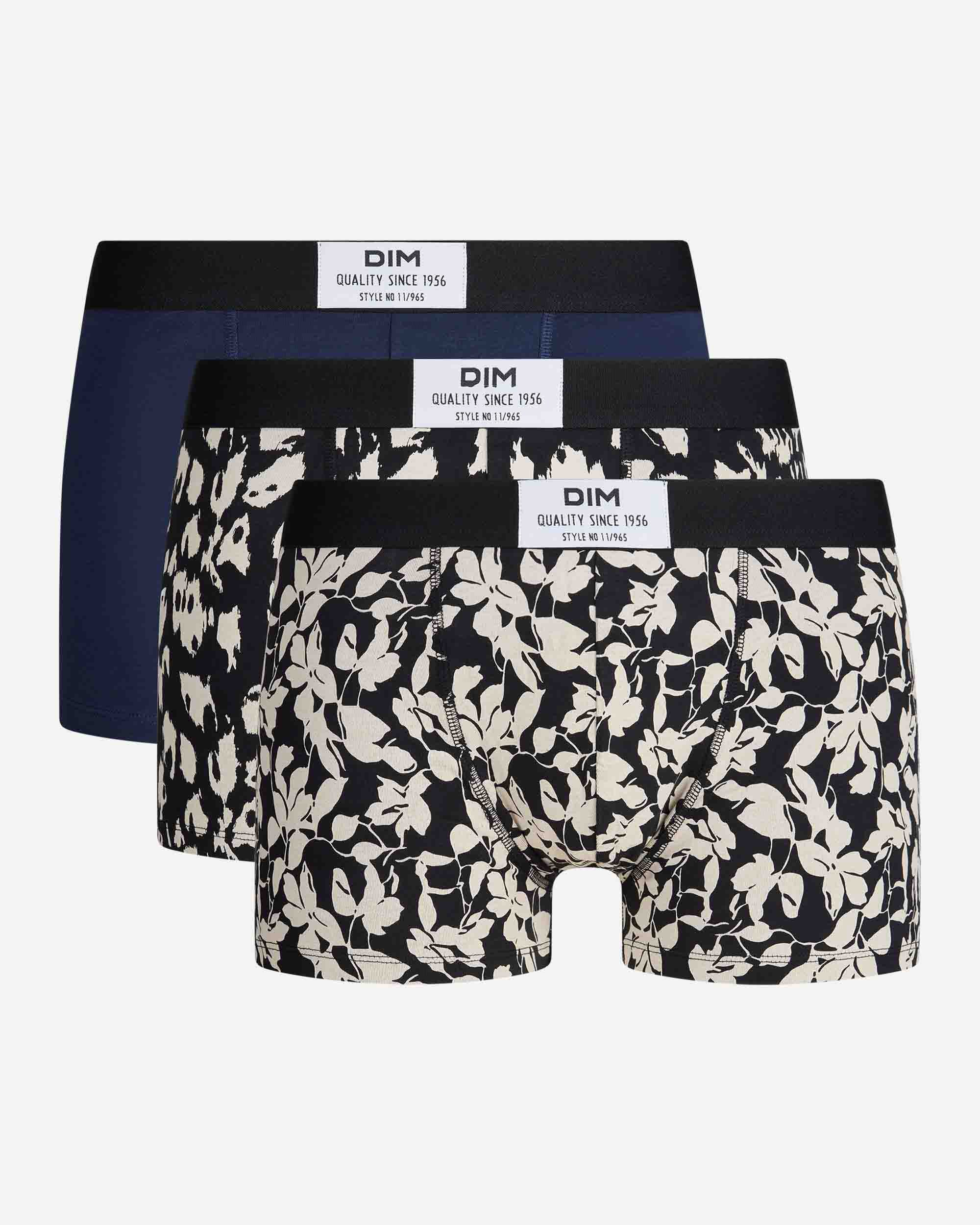 Pack de Três Boxers Algodão Elástico Estampado Dim Vibes Multicolor-4