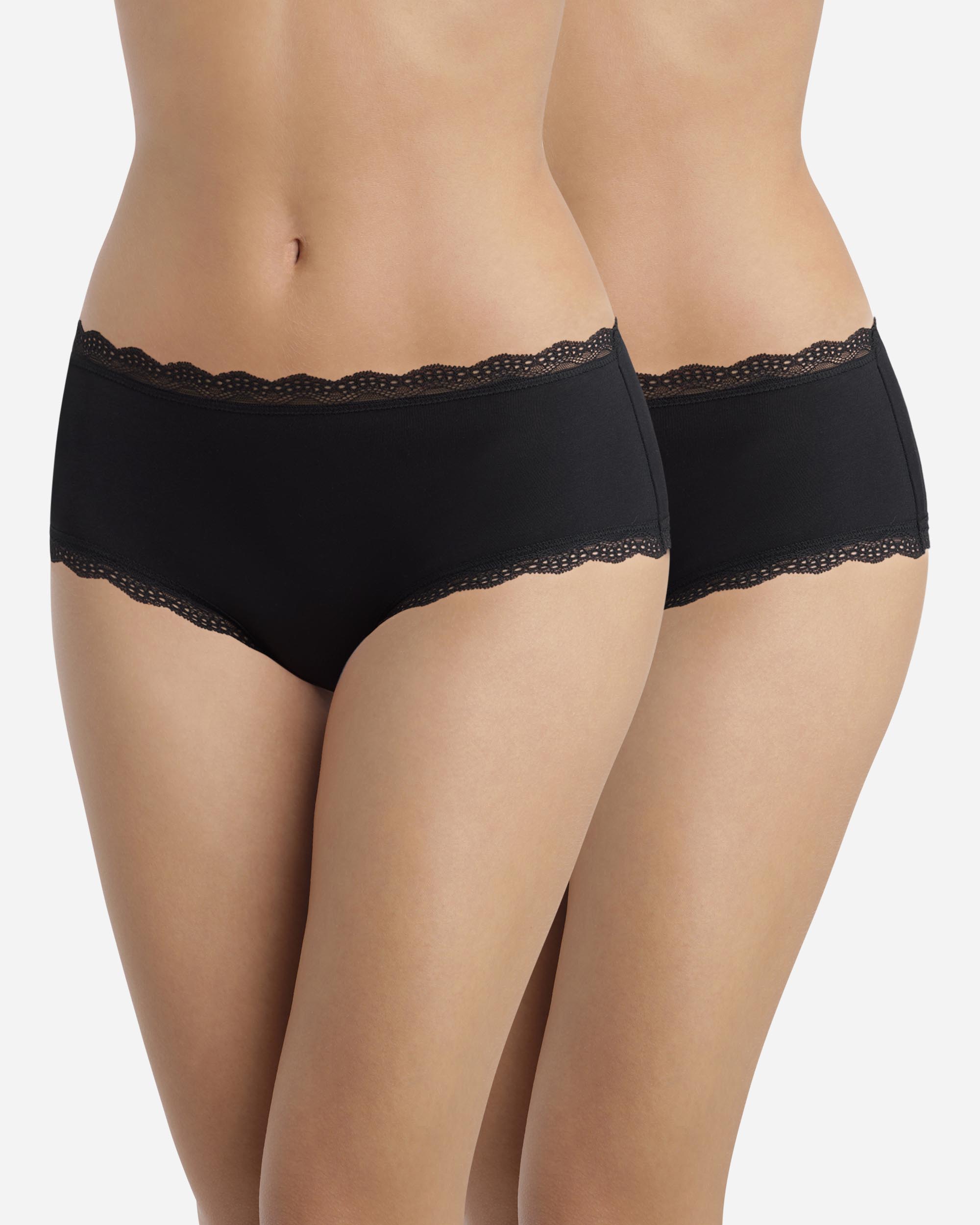 Imagem 0 de Pack de 2 Cuecas Shorty de Algodão com Renda