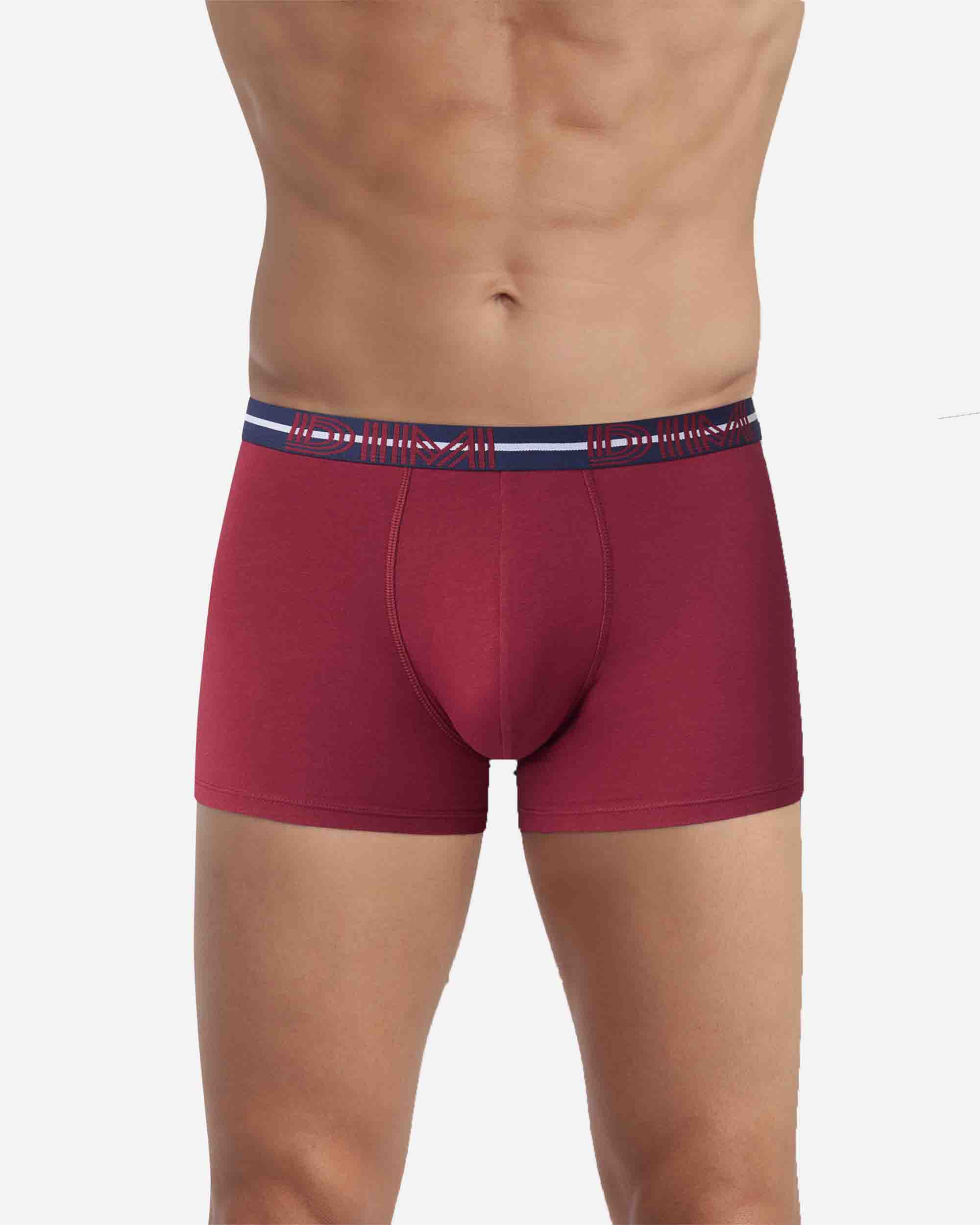 Pack de Três Boxers de Algodão Elástico em Cores Chamativas Dim Mix & Powerful Multicolor-3