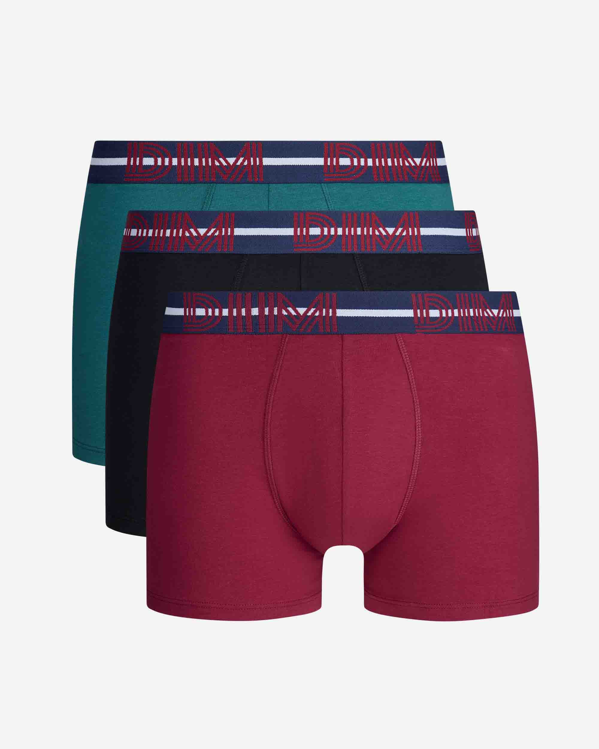 Pack de Três Boxers de Algodão Elástico em Cores Chamativas Dim Mix & Powerful Multicolor-4