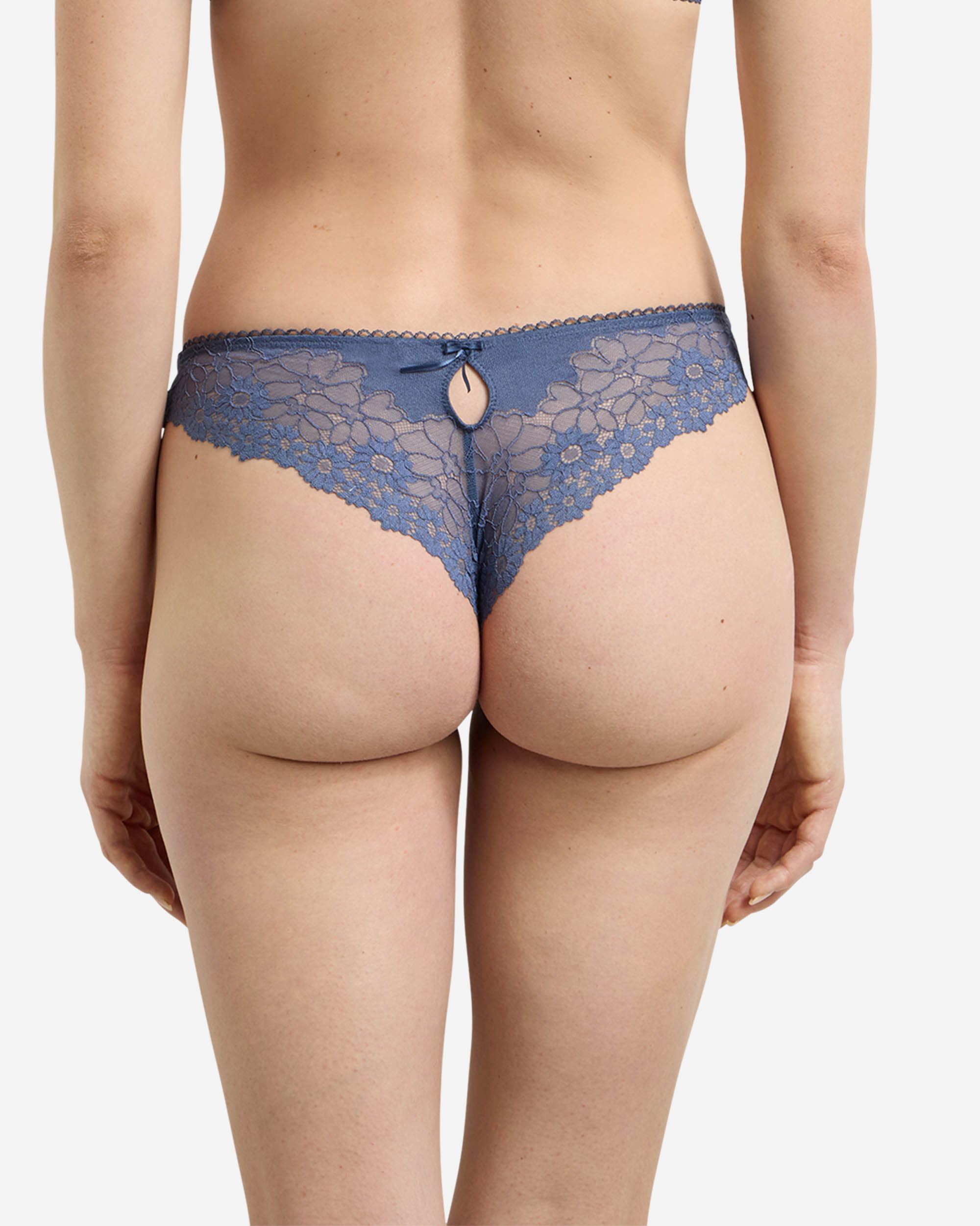 Cueca Brasileira de Renda Azul-2