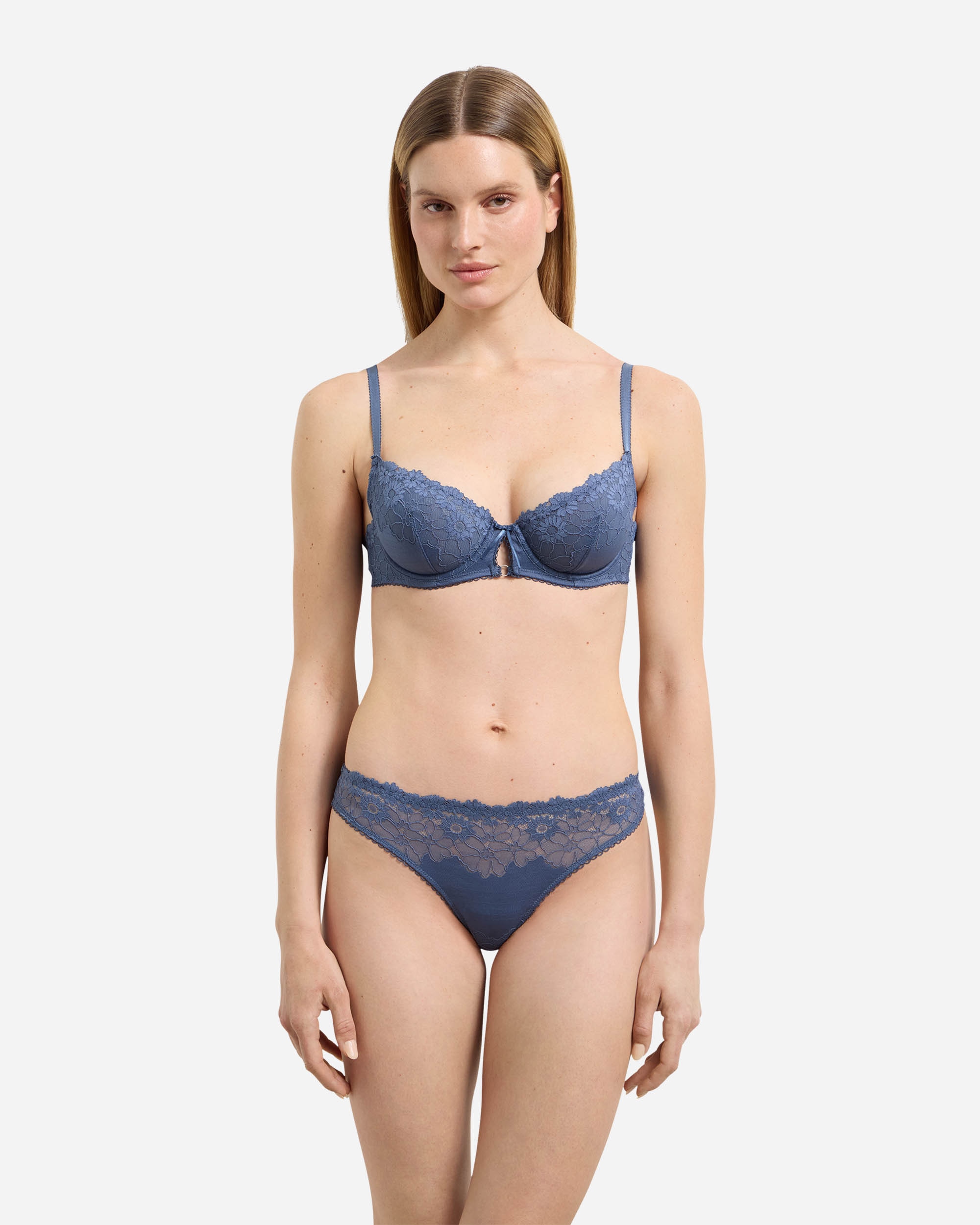Cueca Brasileira de Renda Azul-4