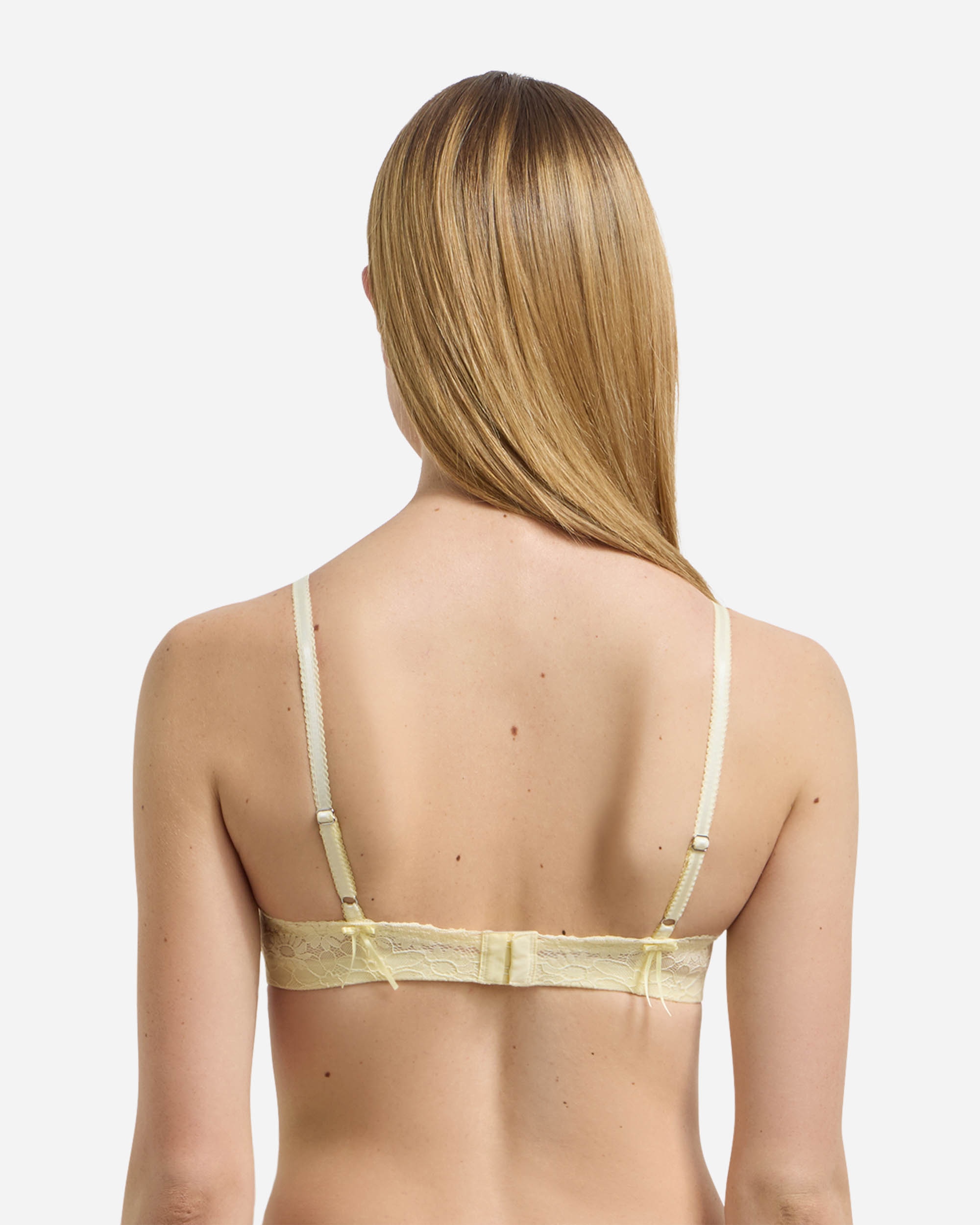 Soutien Tipo Bralette sem Aros de Renda Creme-2
