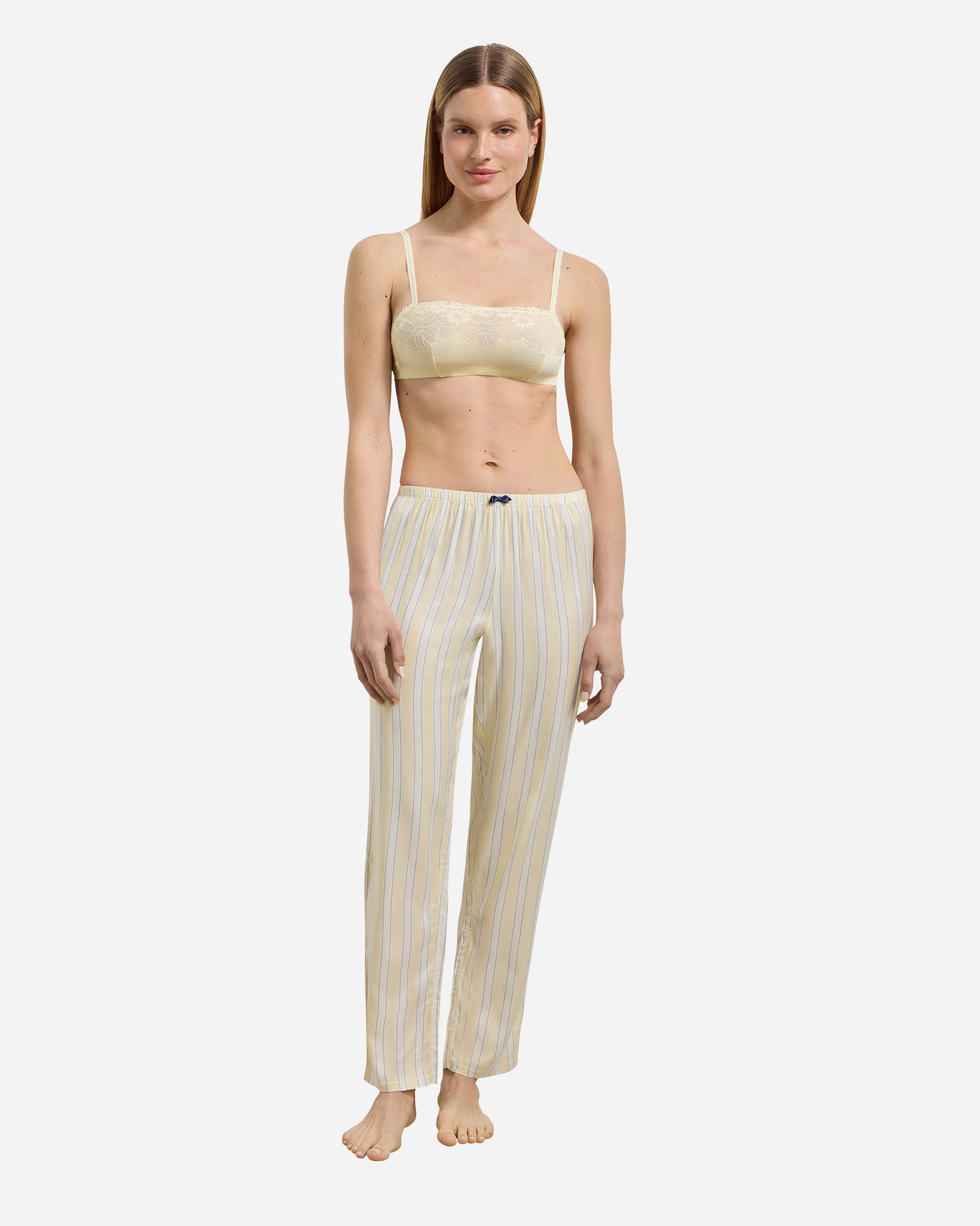 Soutien Tipo Bralette sem Aros de Renda Creme-4