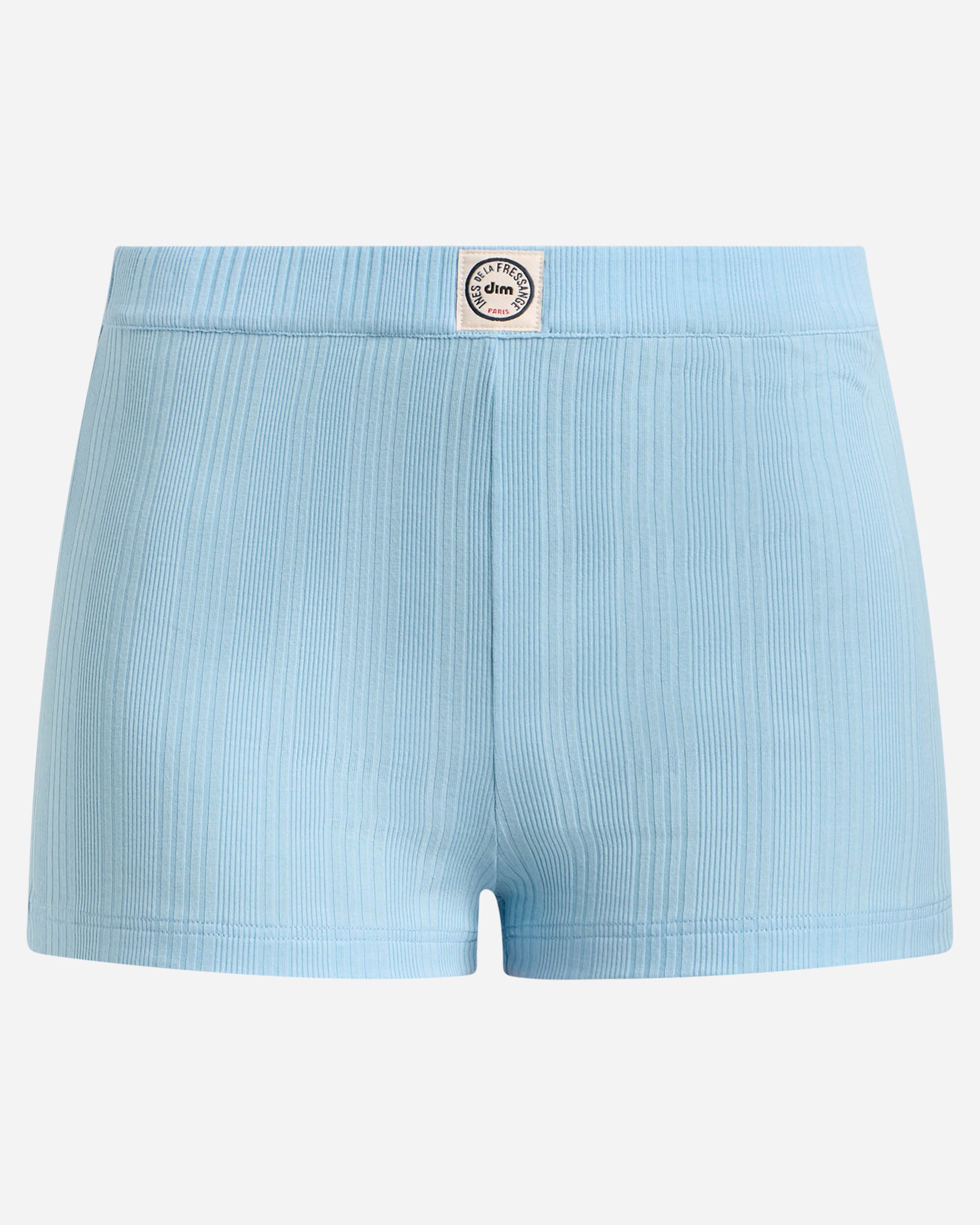 Boxer Solto Canelada Dim X Inès de La Fressange Azul-claro-3