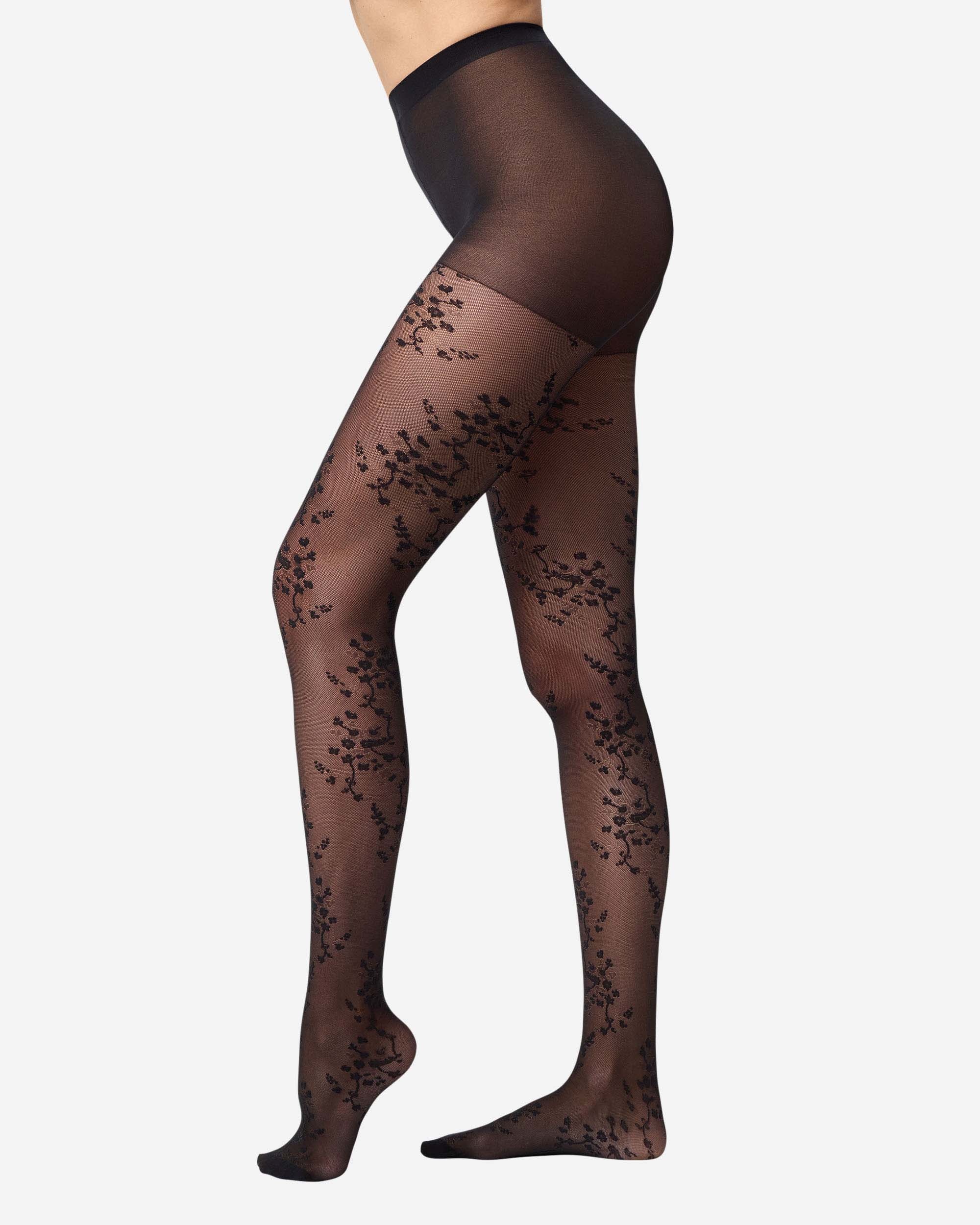 Imagem 0 de Collants Estampados Flores de Cerejeira 15 Deniers
