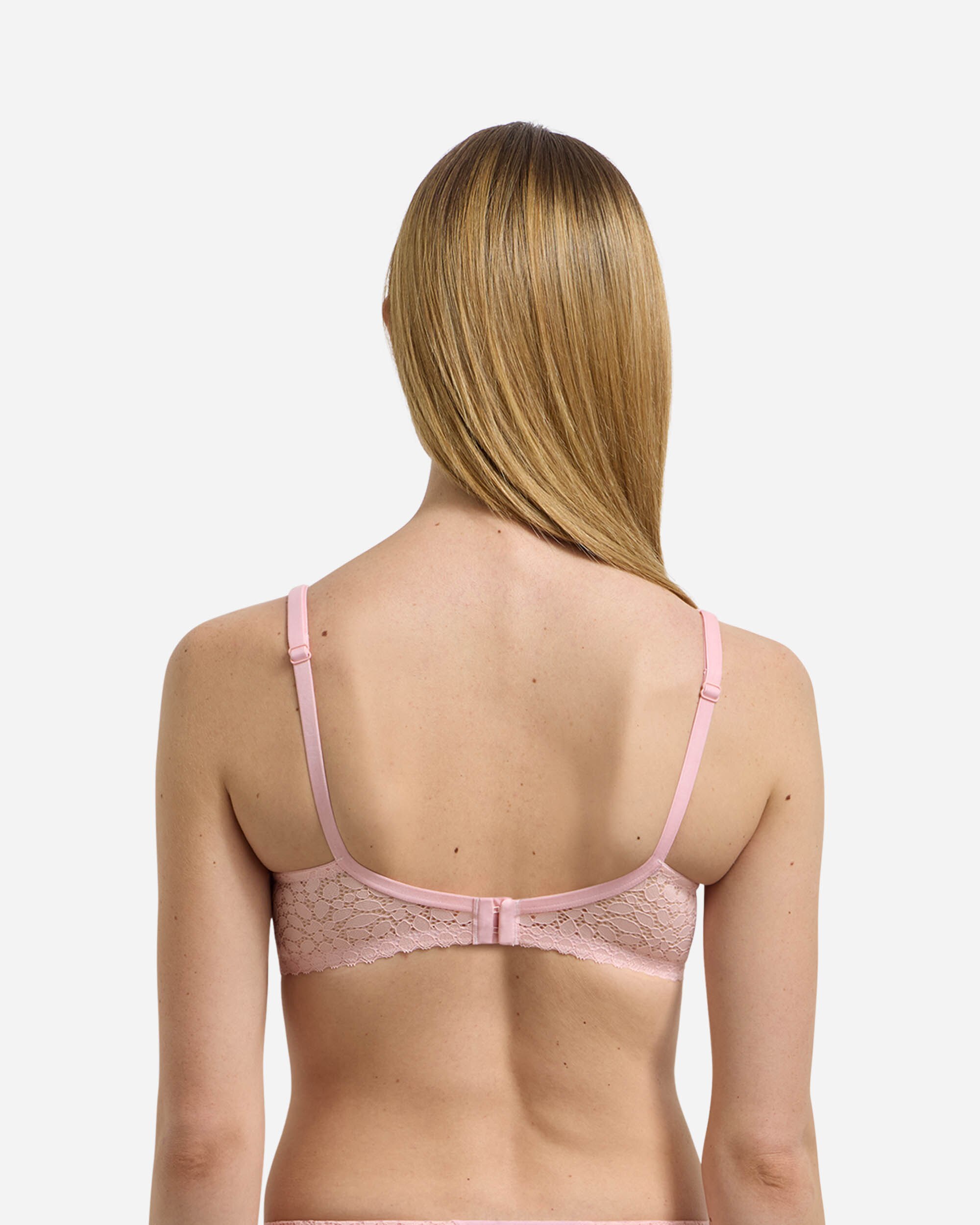 Soutien Triangular sem Aros com Recheio Daily Dentelle Rosa-claro-2