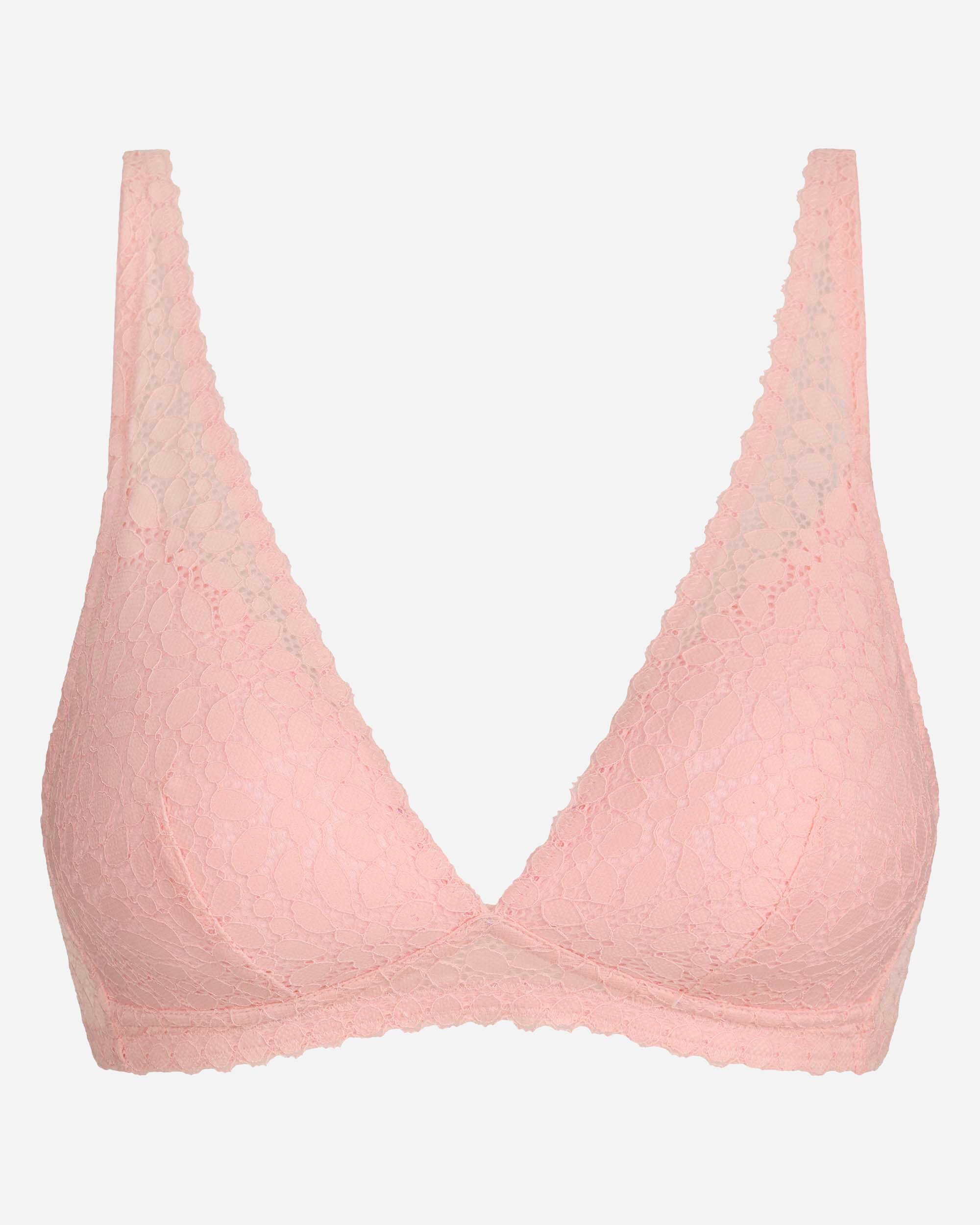 Soutien Triangular sem Aros com Recheio Daily Dentelle Rosa-claro-4