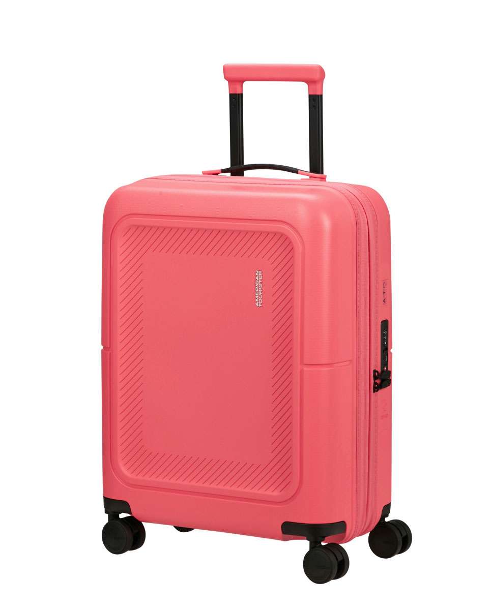 Imagem 0 de Mala de cabine Dashpop 55cm com 4 rodas expansível rosa 41L