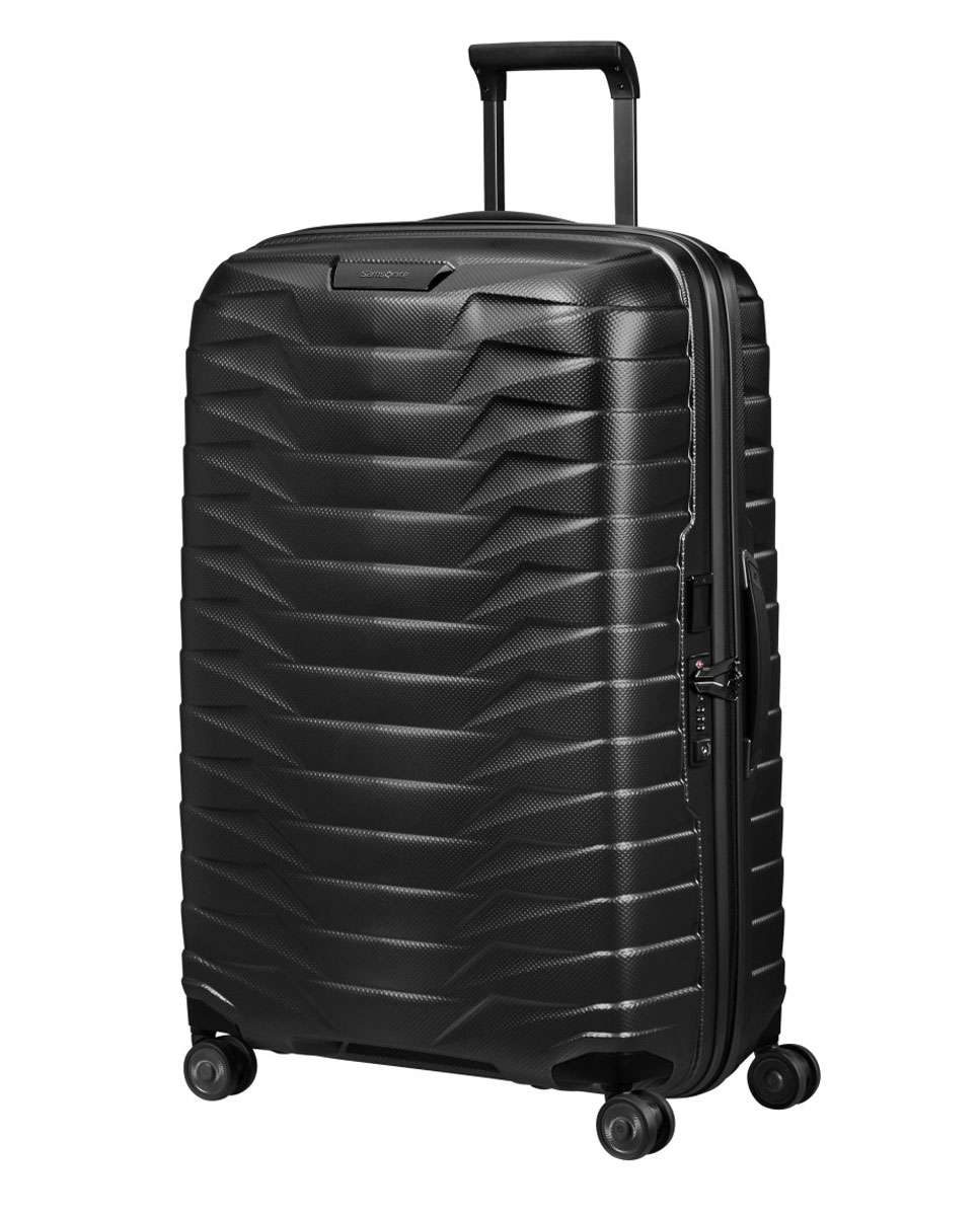 Mala de viagem grande Proxis 75cm 4 rodas grafite mate 98L Preto-1