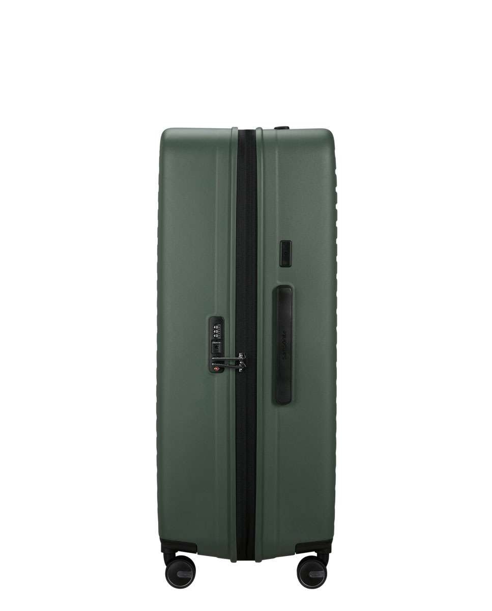 Mala de viagem extragrande Restackd 81cm 4 rodas expansível verde 126L Verde-3